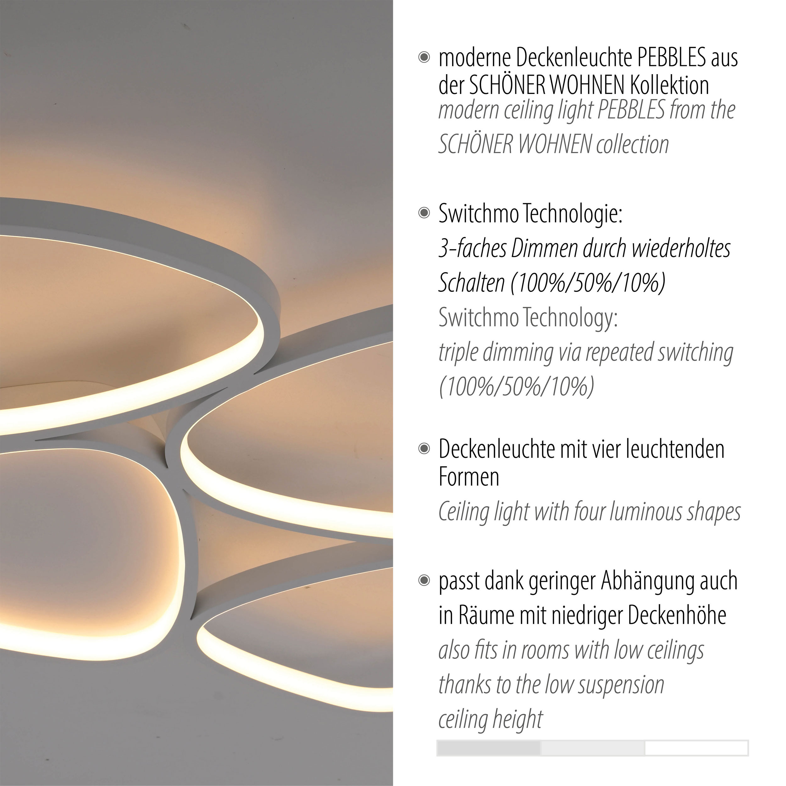 SCHÖNER WOHNEN LED-Deckenleuchte 1flg image number 4