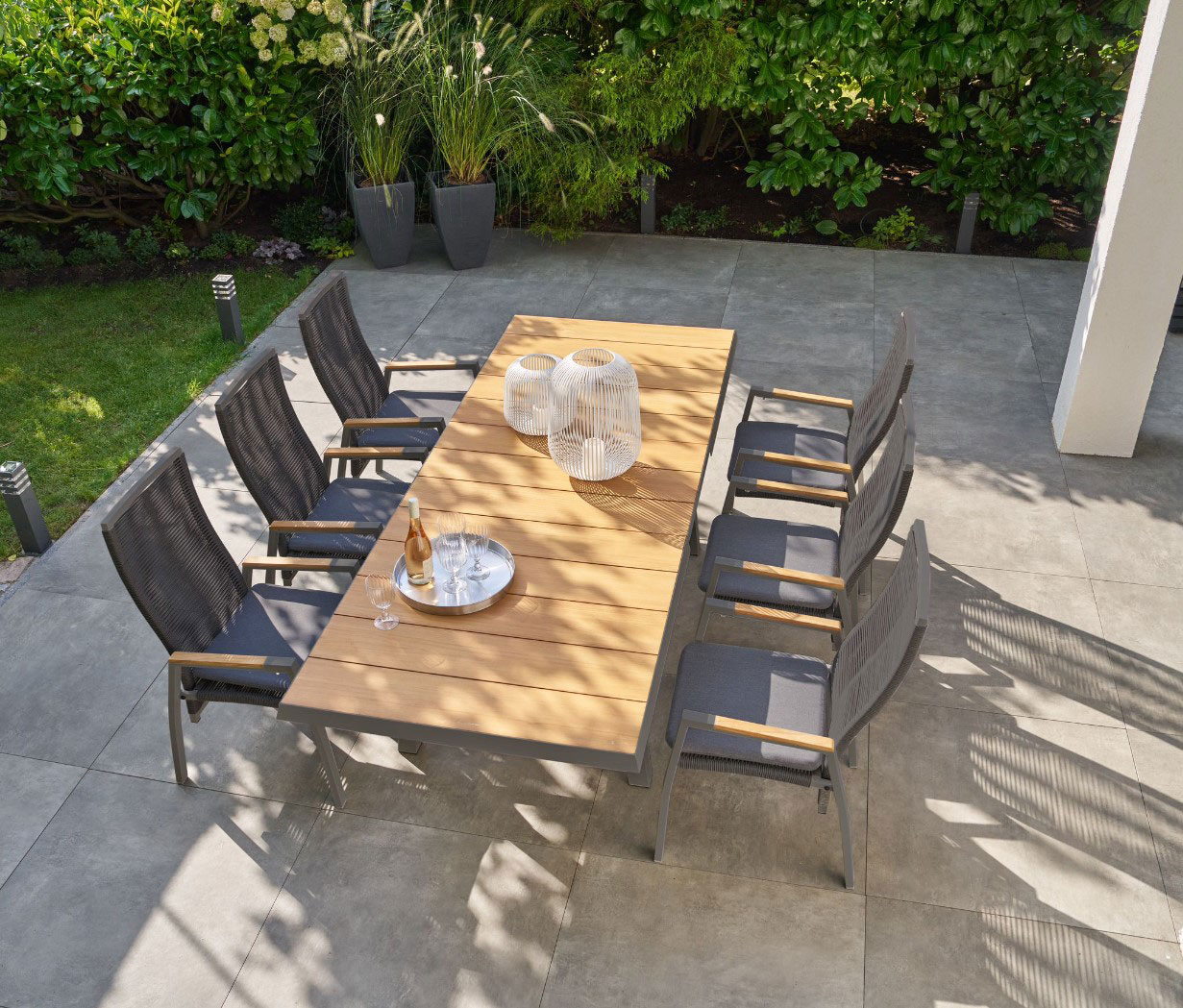 OUTDOOR Ausziehtisch Teakplatte Garten image number 2