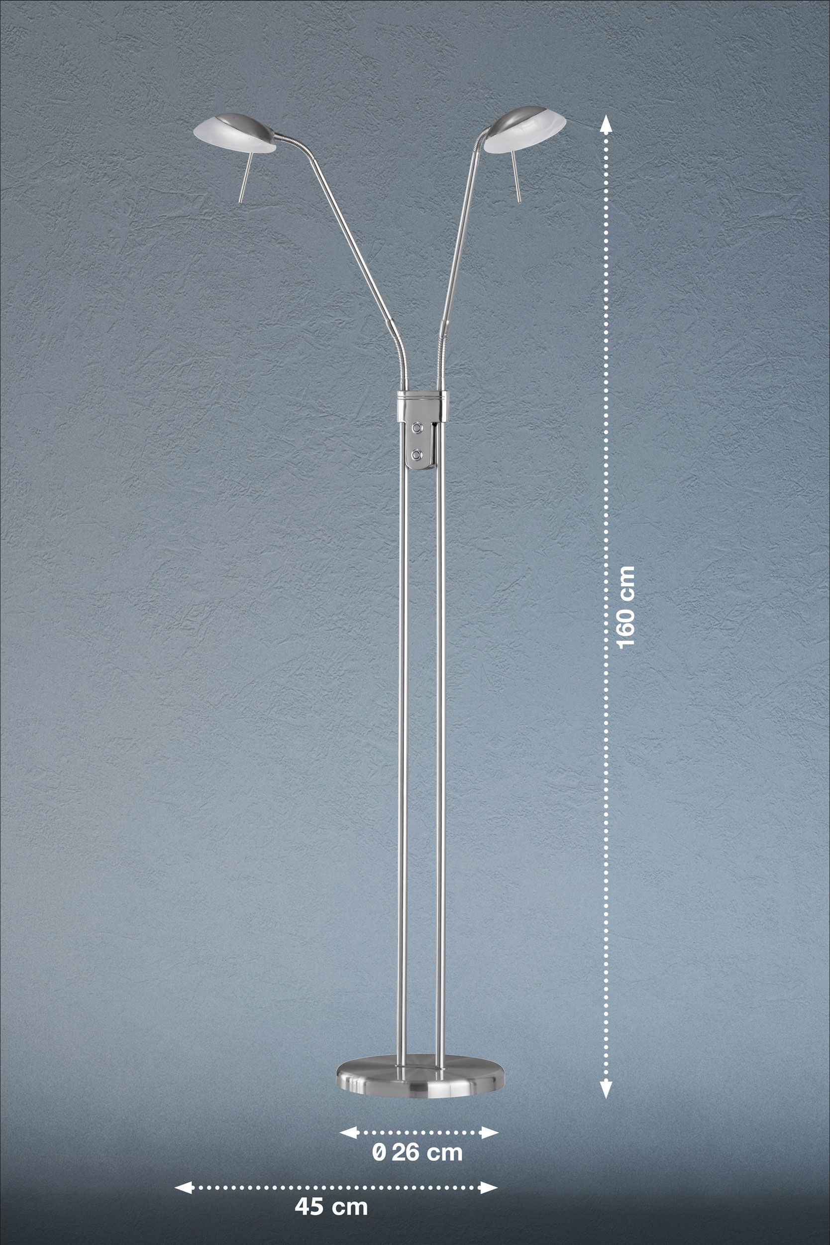 LED-Stehleuchte 2flg image number null
