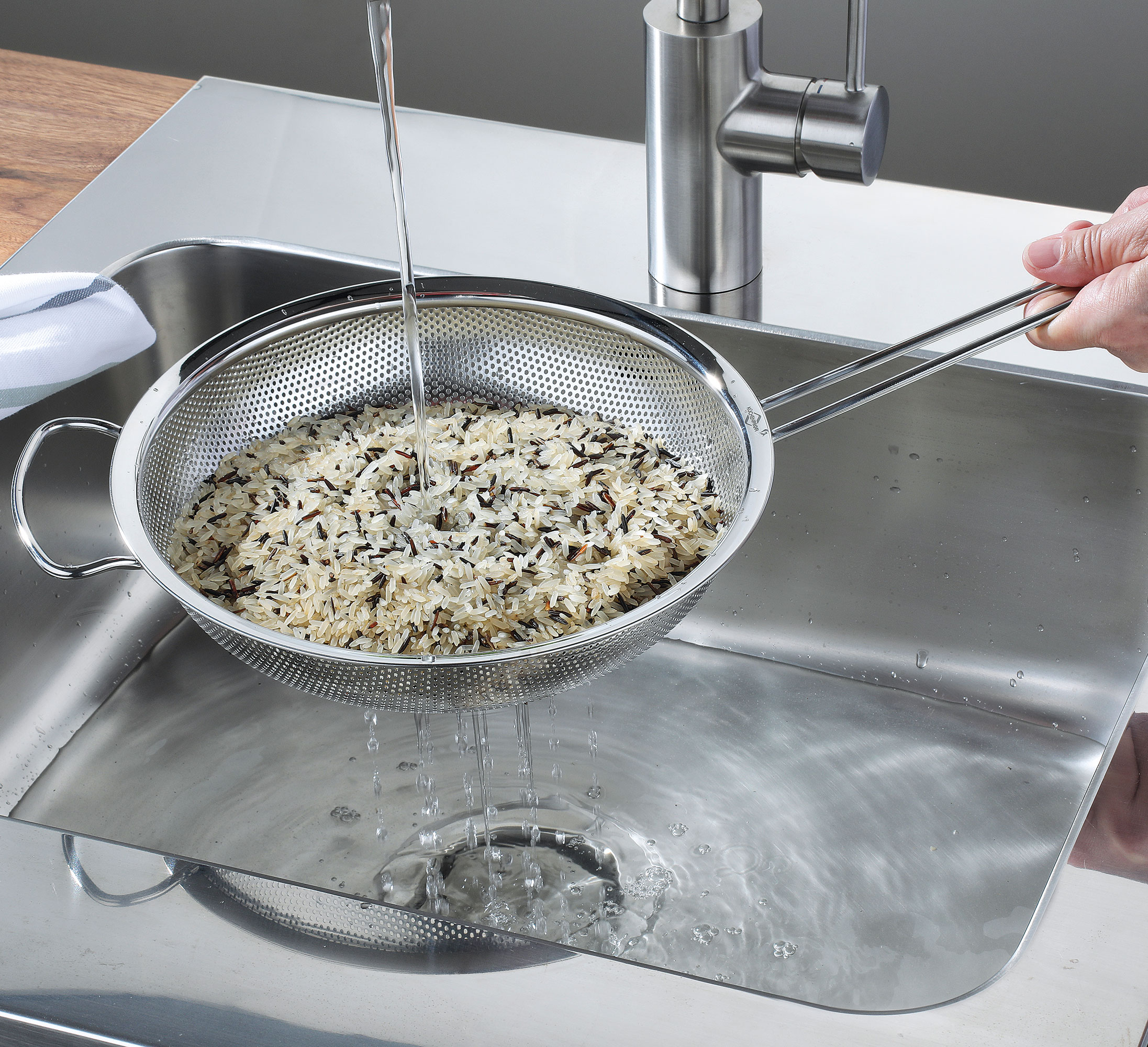 Küchenprofi Küchensieb 24cm silberfarben Metall