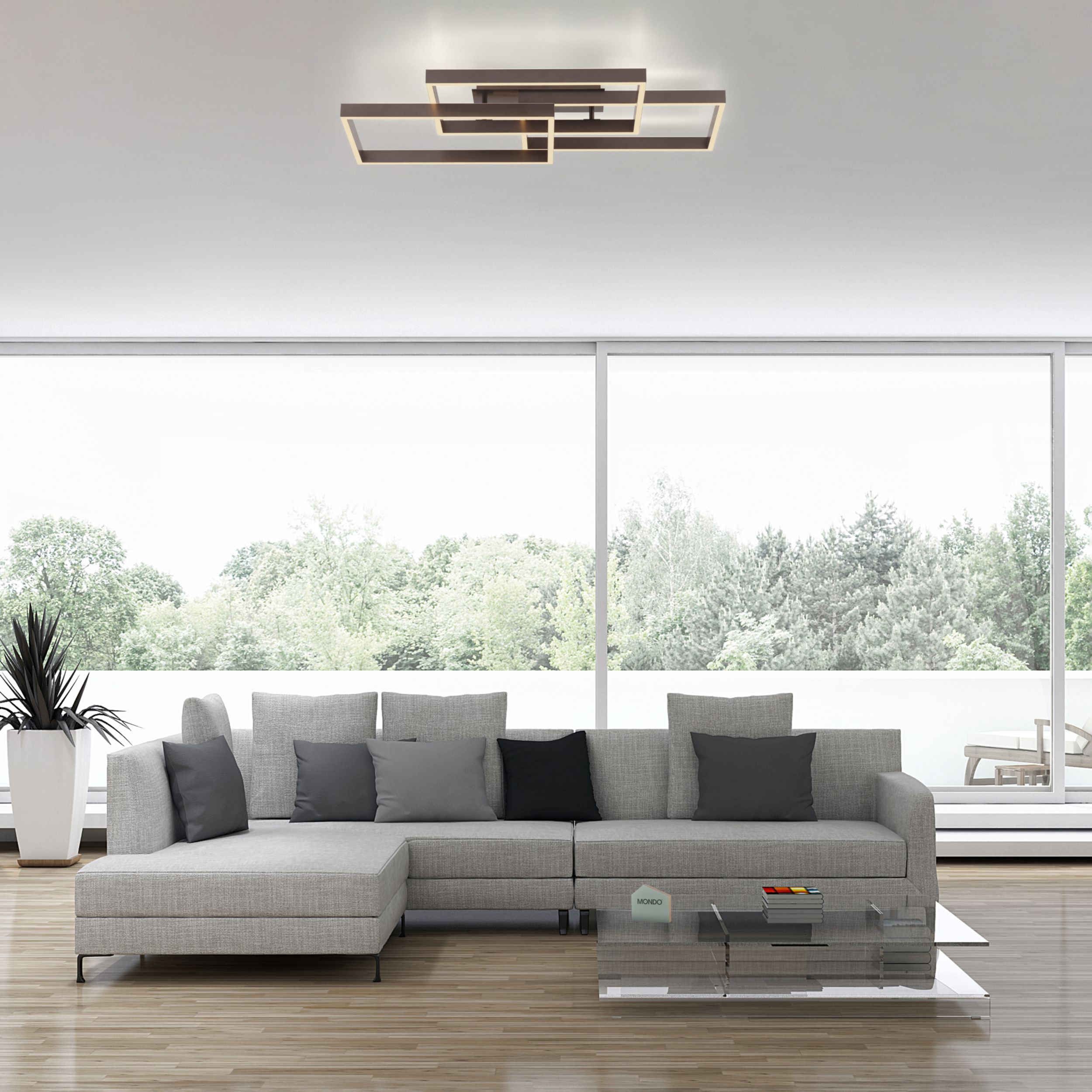 MONDO Mondo LED-Deckenleuchte 2flg image number 6