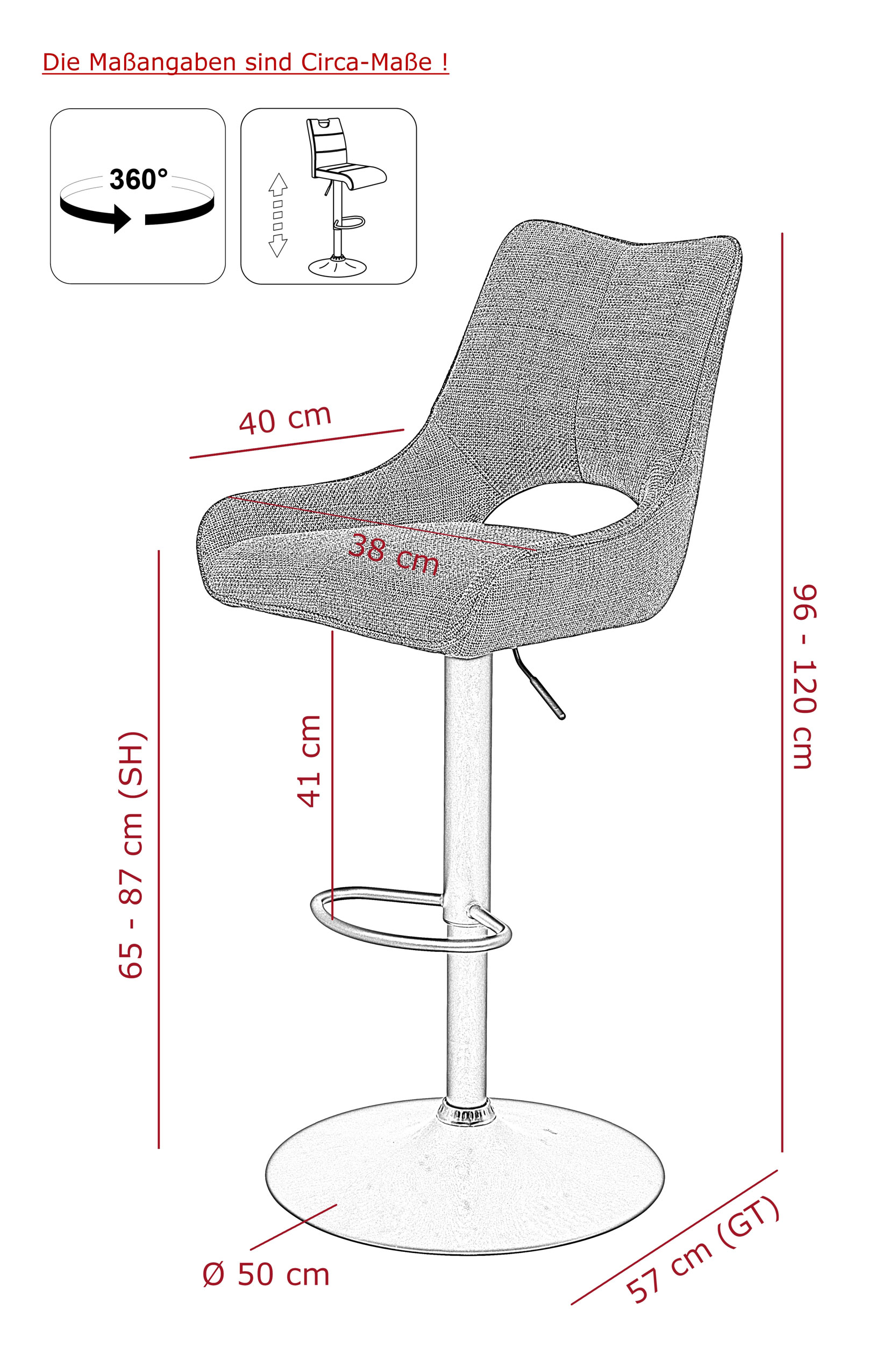 Barhocker drehbar image number 6