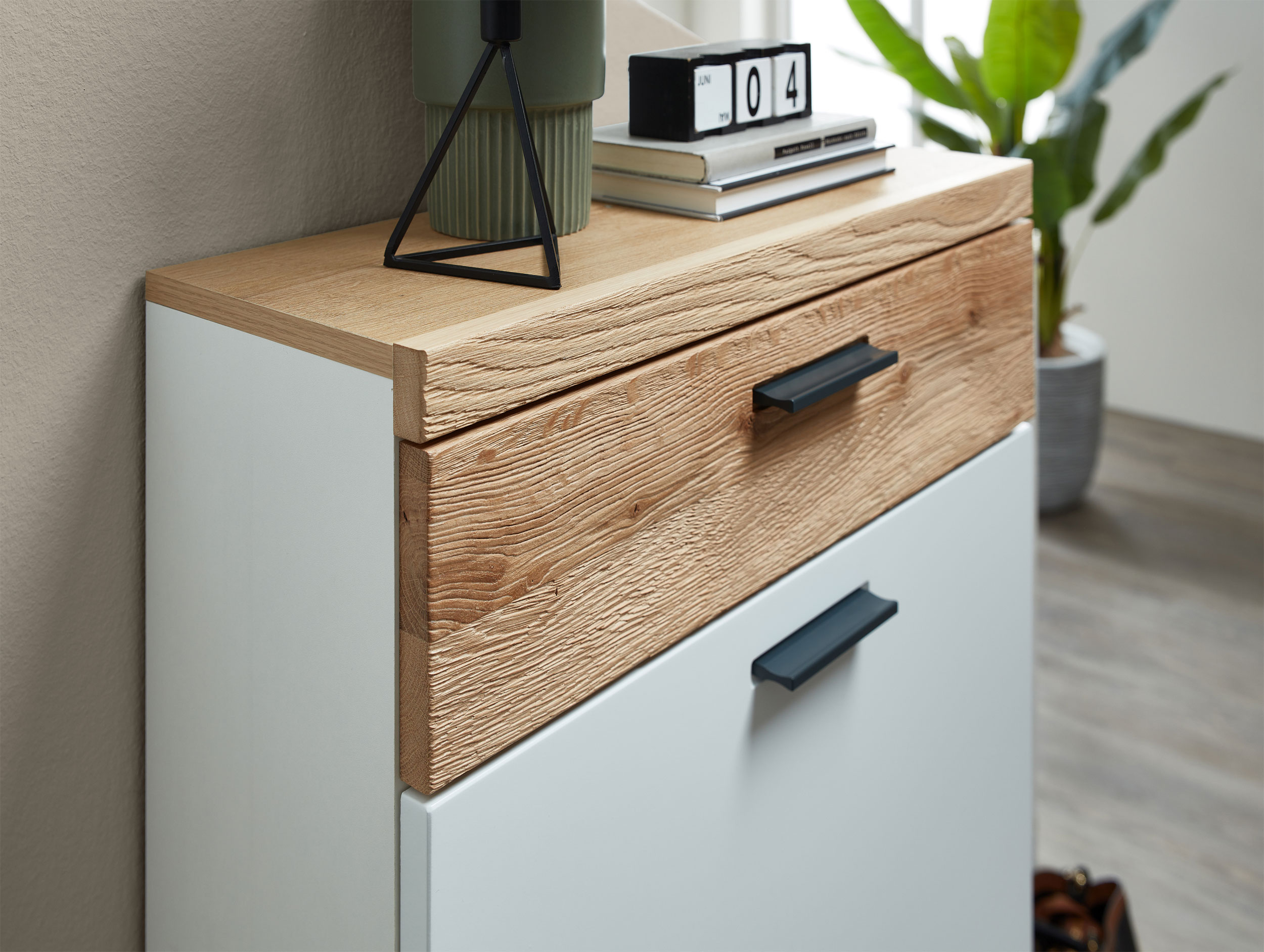 MB Muebles Bonitos Schuhschrank Paola - 89x105x24cm Mit LED Beleuchtung