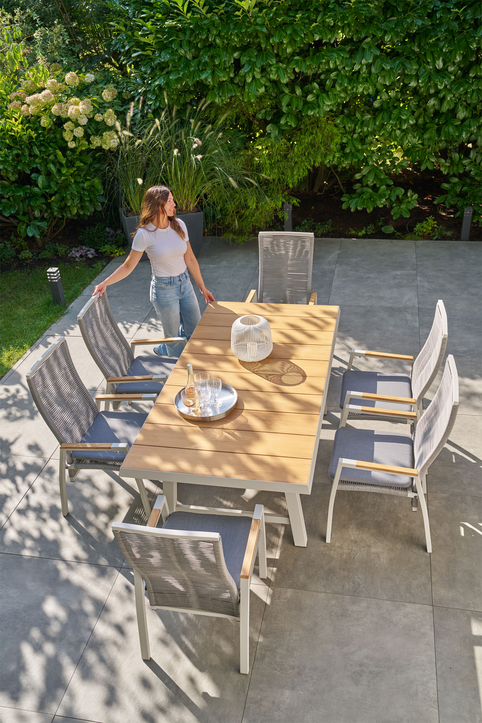 Ausziehtisch Teakplatte Garten image number null