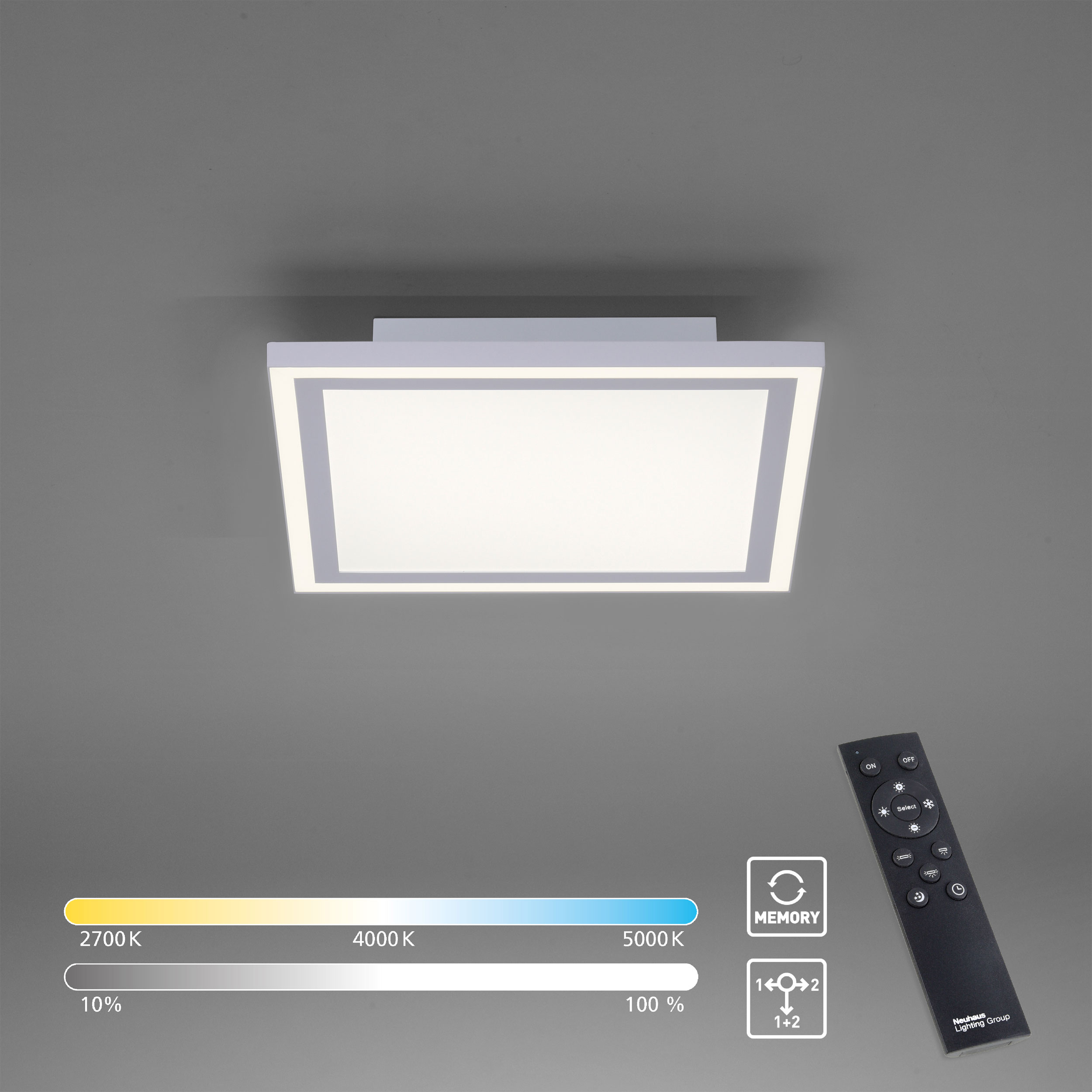 LED-Deckenleuchte 2flg image number null