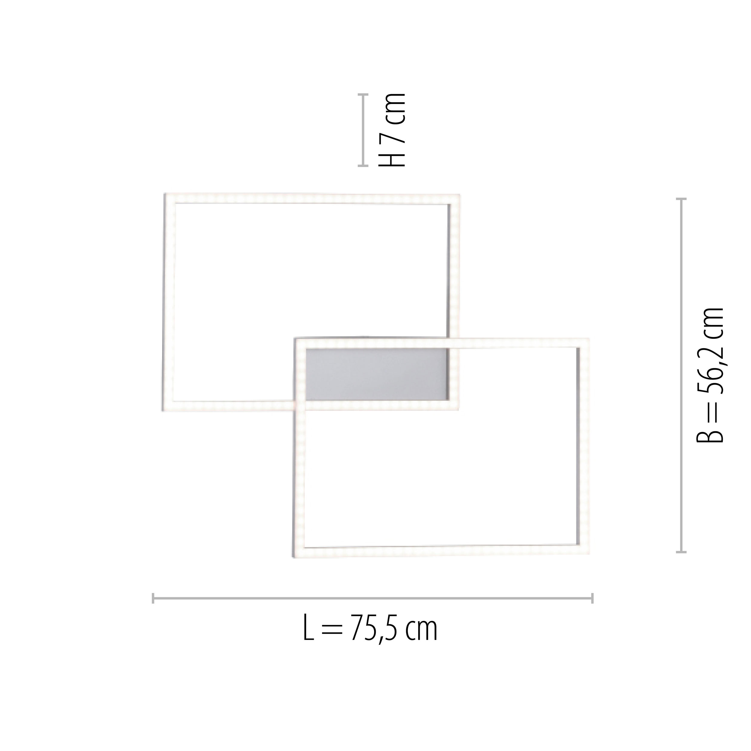 LED-Deckenleuchte 2flg image number null