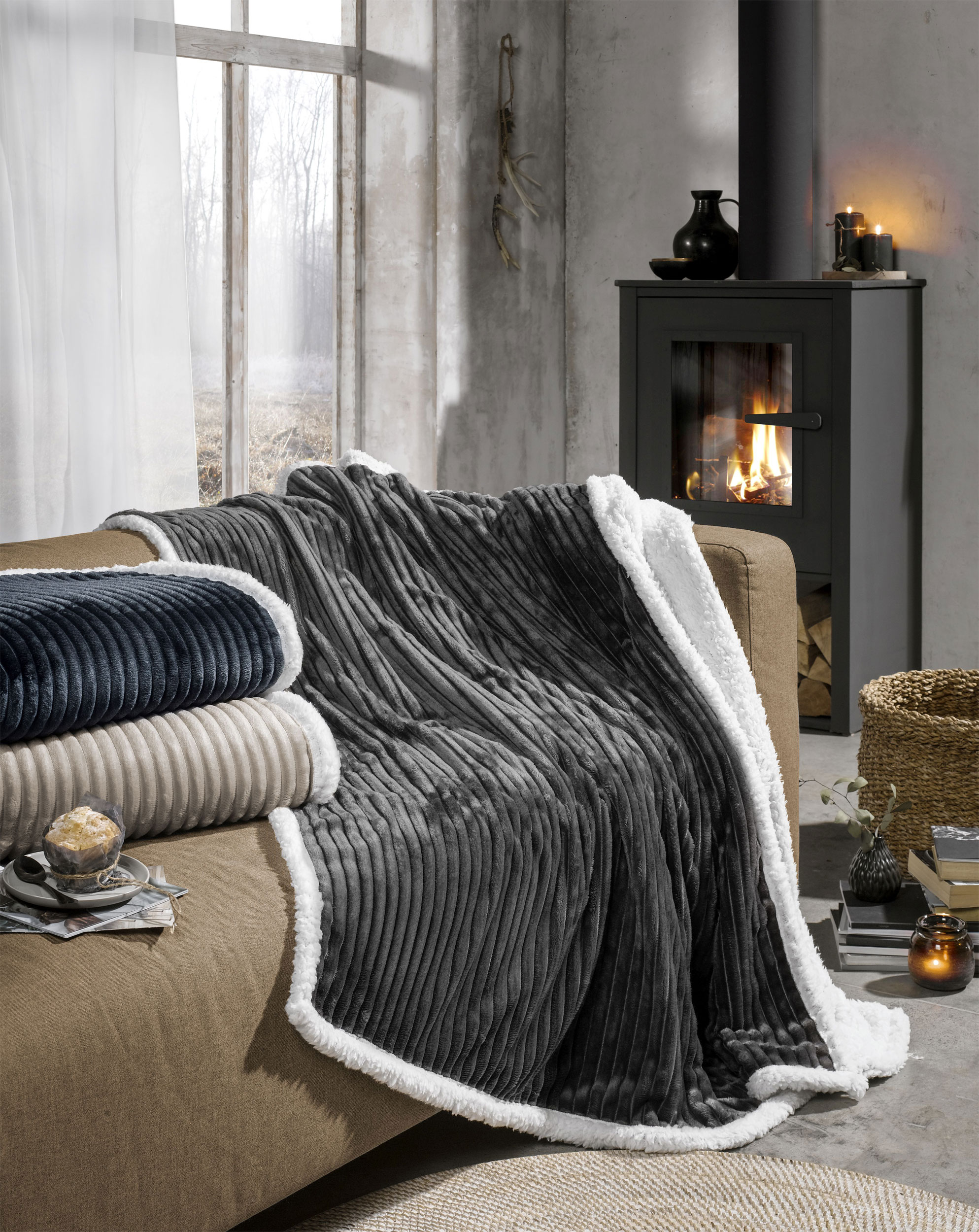casa NOVA Sherpa-Decke Cord image number 2