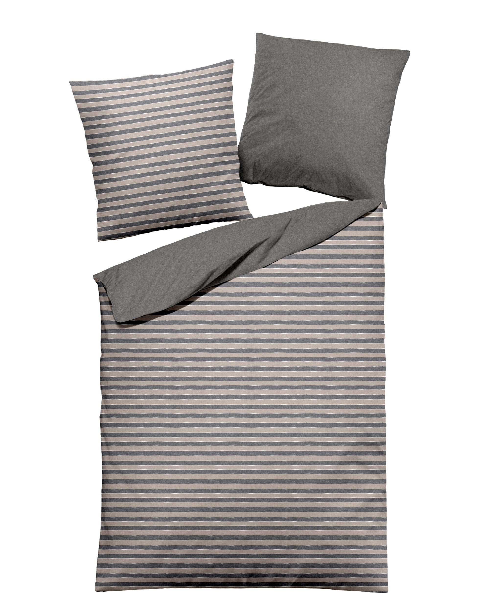 Dormisette Melange-Flanell-Bettwäsche image number 1
