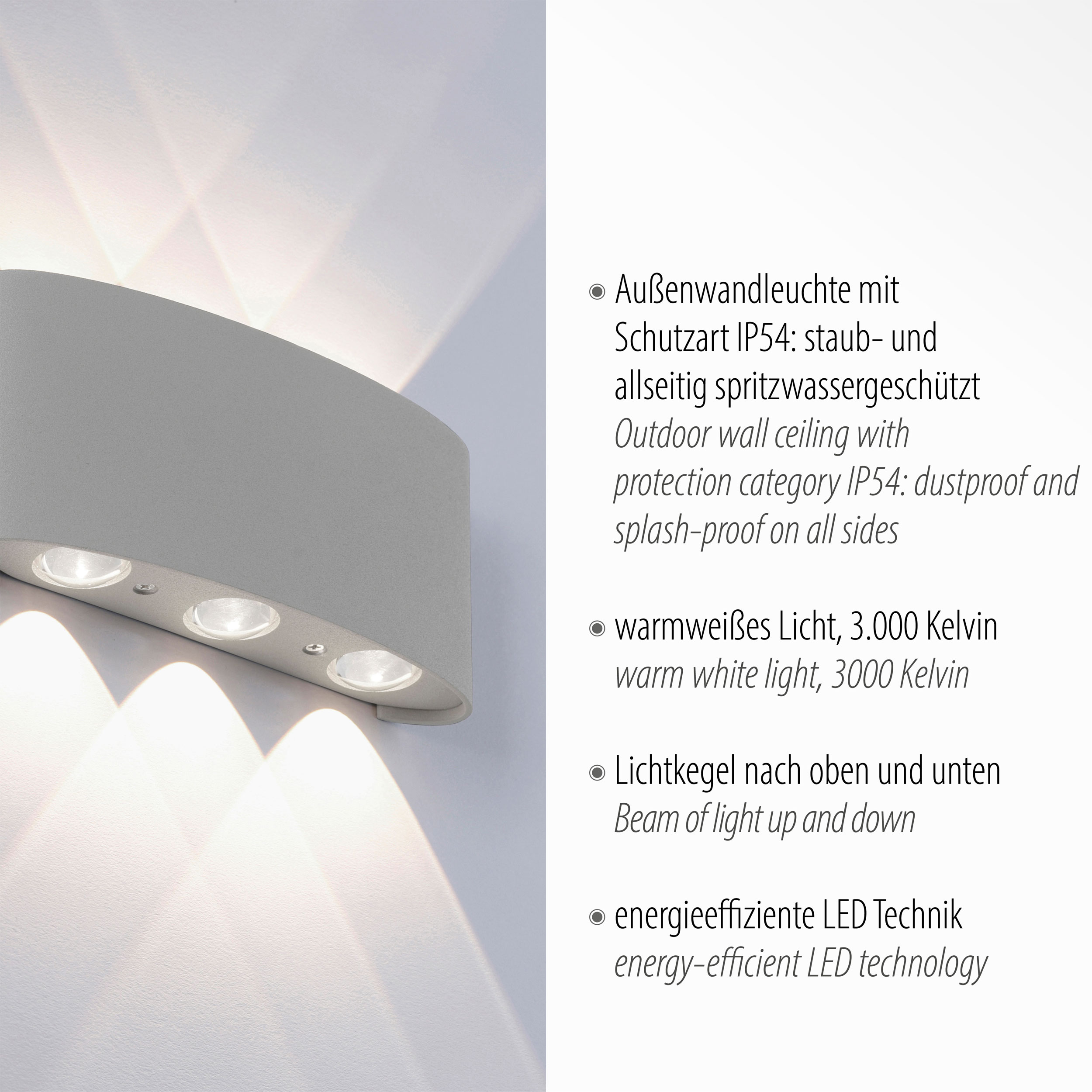 LED-Wandleuchte 6flg image number null
