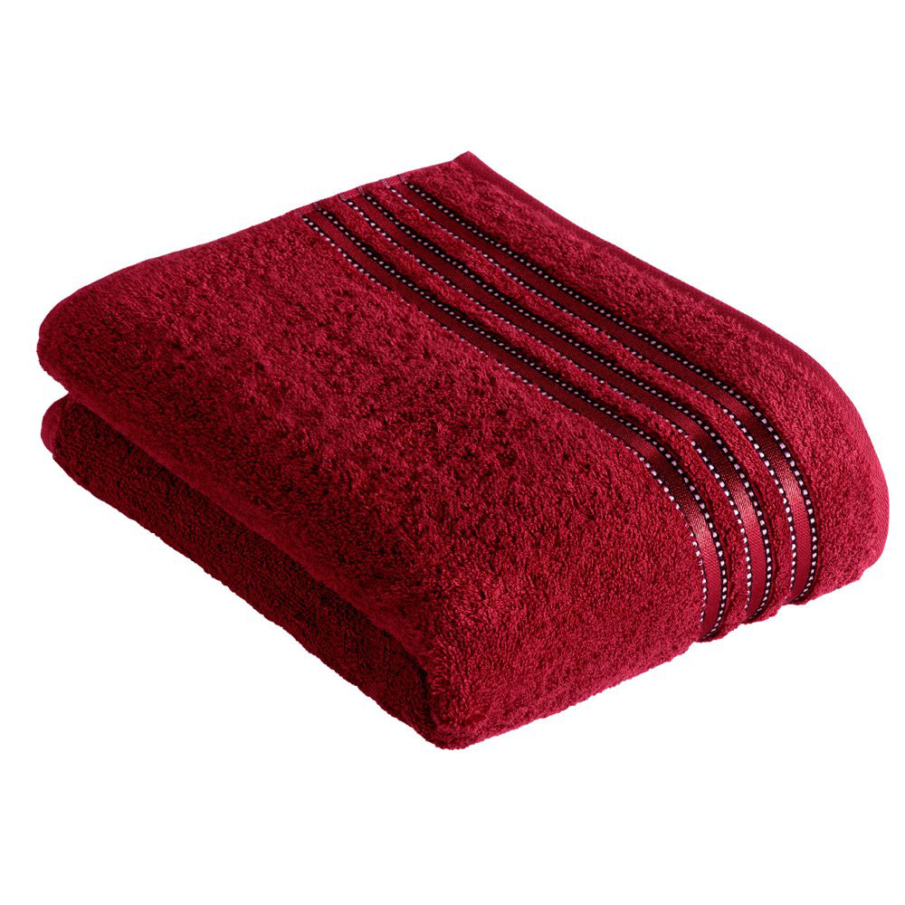 VOSSEN Duschtuch 140x67cm Rot Baumwolle