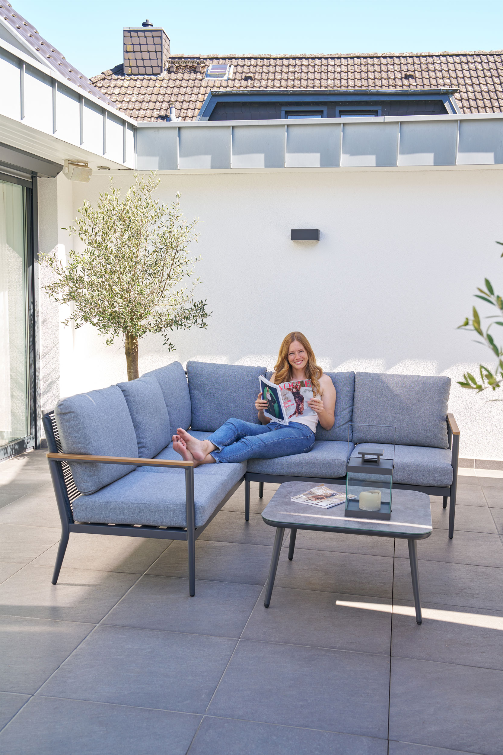 Gartenlounge Eckset 3-teilig image number null