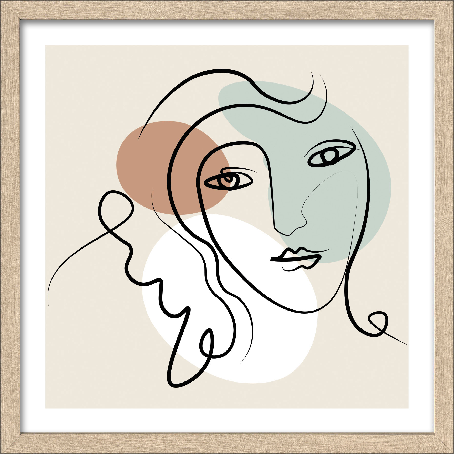 Kunstdruck gerahmt 32,5x32,5cm image number null