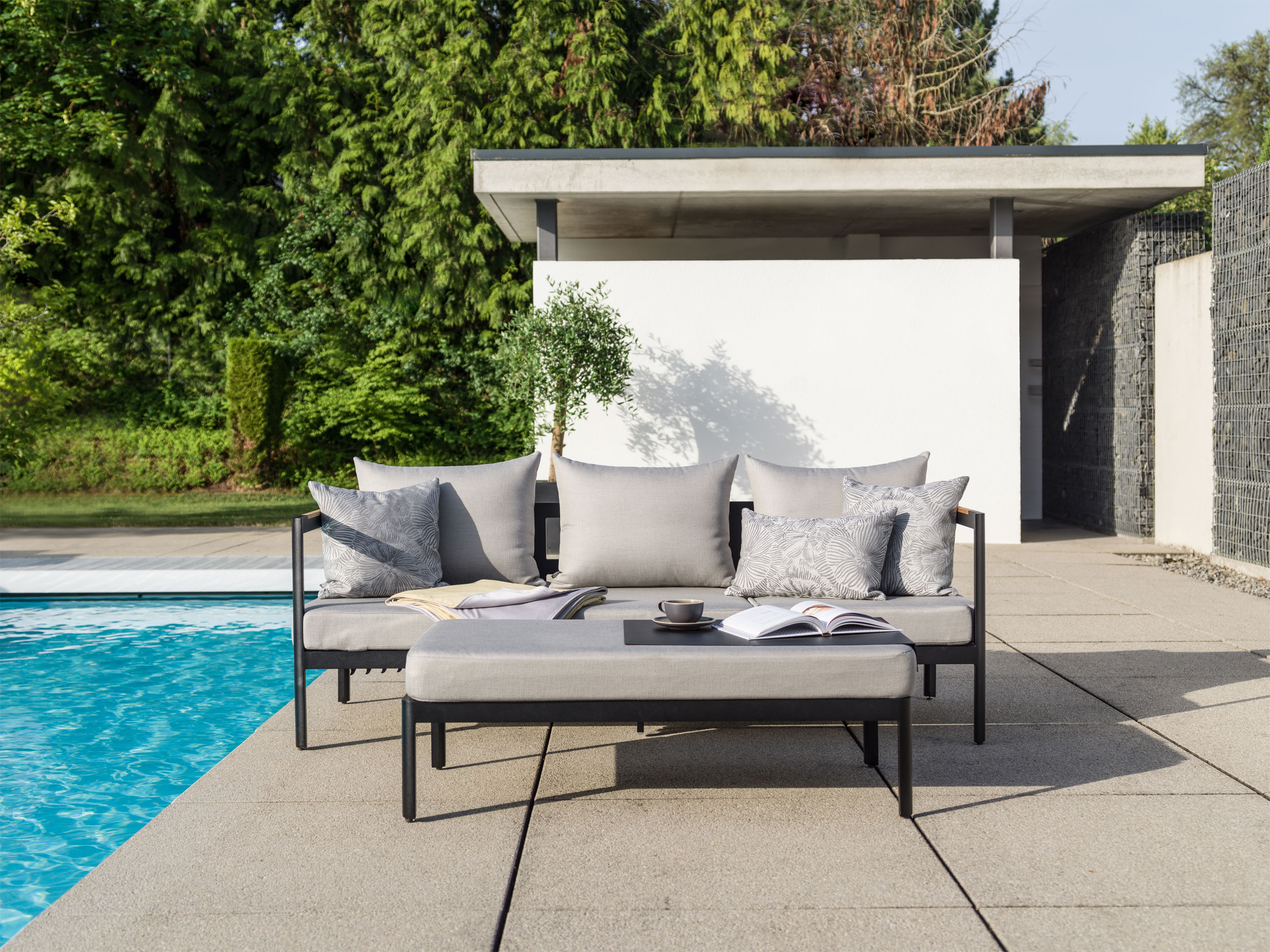 3-Sitzer Lounge-Sofa / Hocker image number null