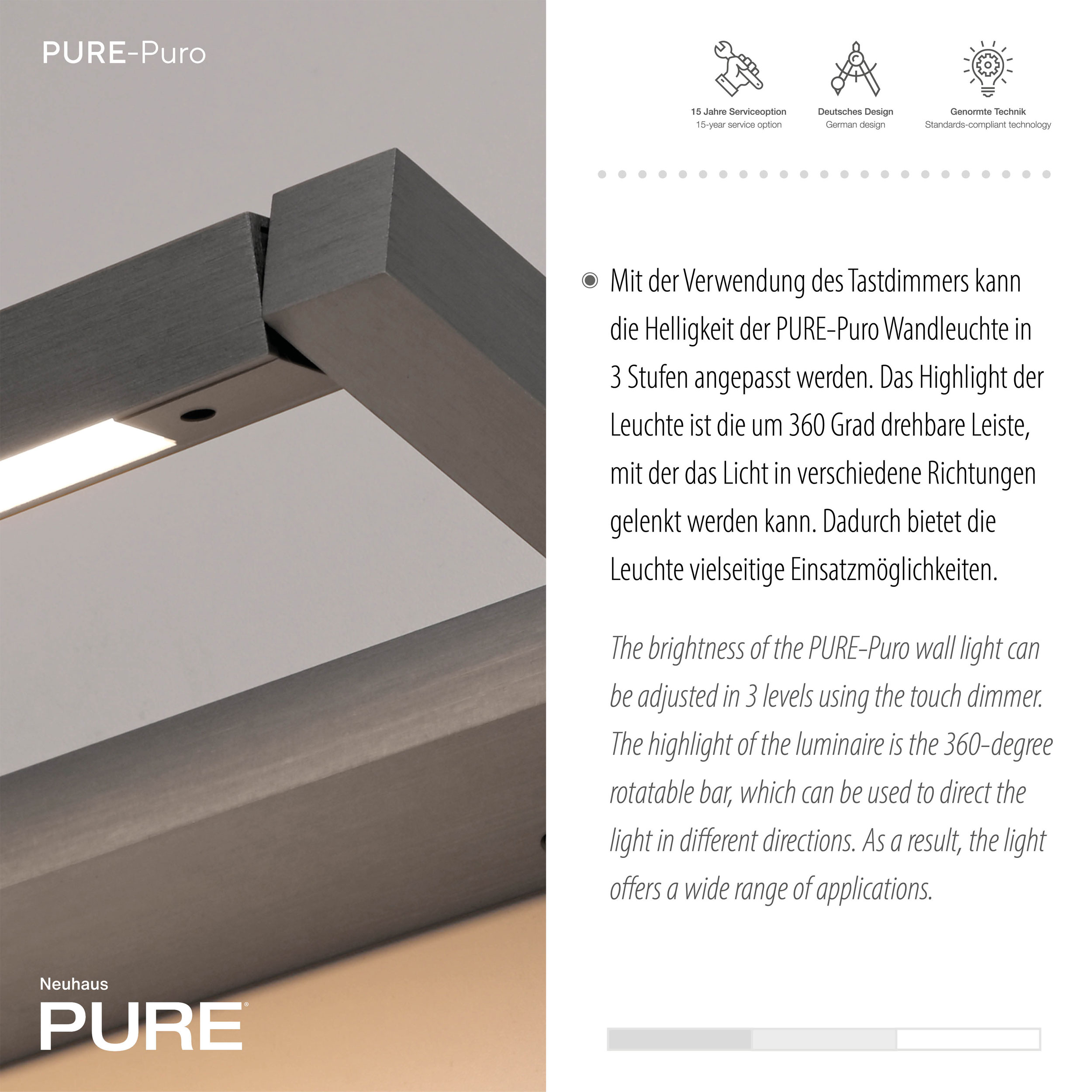 Paul Neuhaus LED-Wandleuchte 1flg image number 4