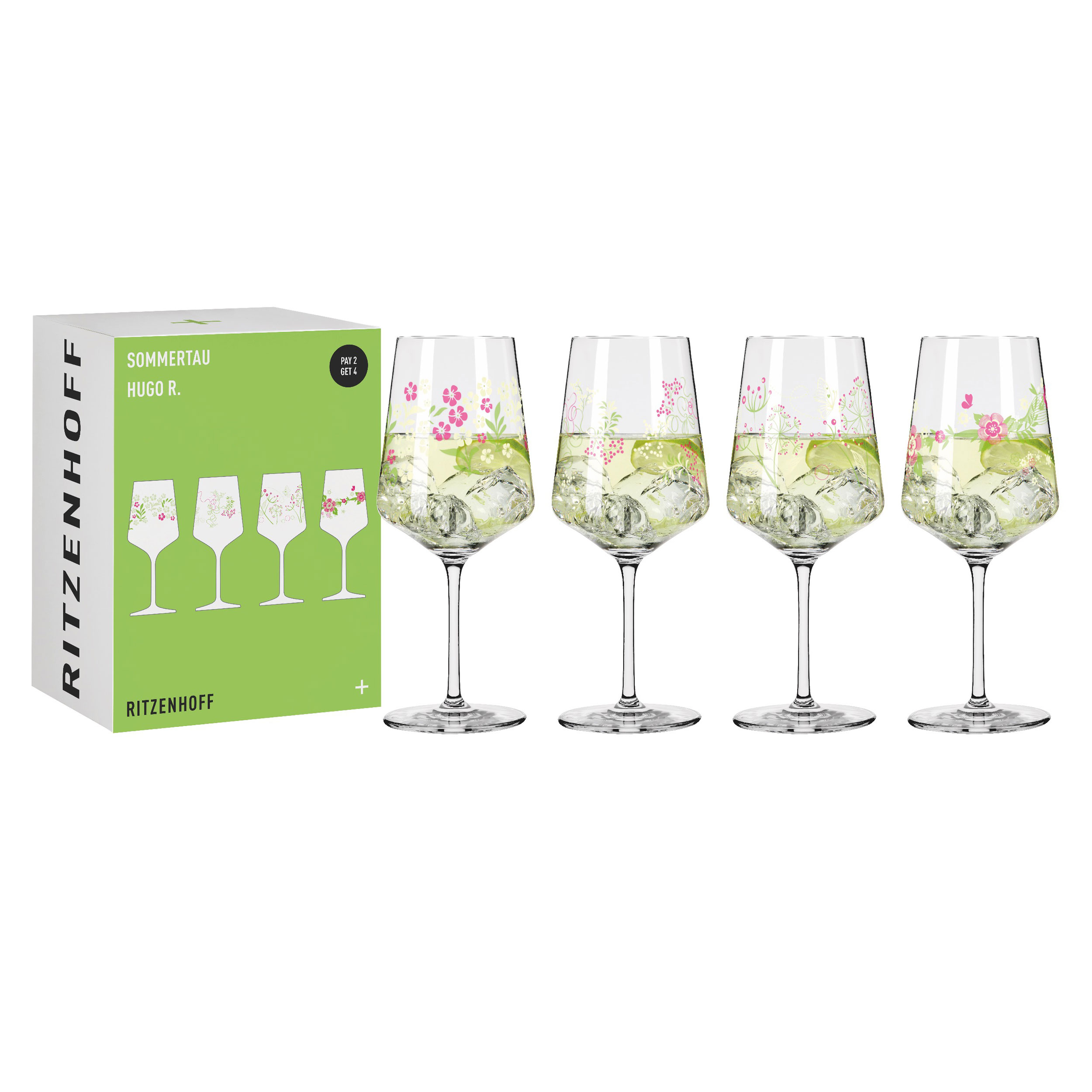 Ritzenhoff Cristal 4er Hugoglas 544ml image number 2
