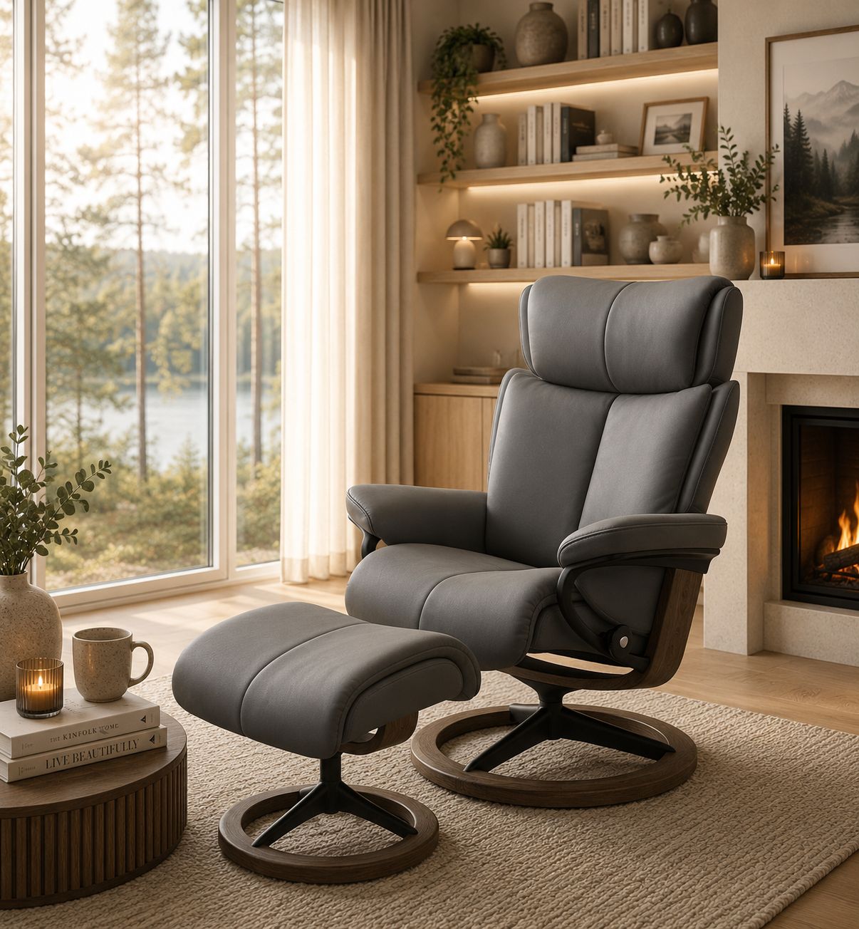Stressless  Sessel mit Hocker image number 2