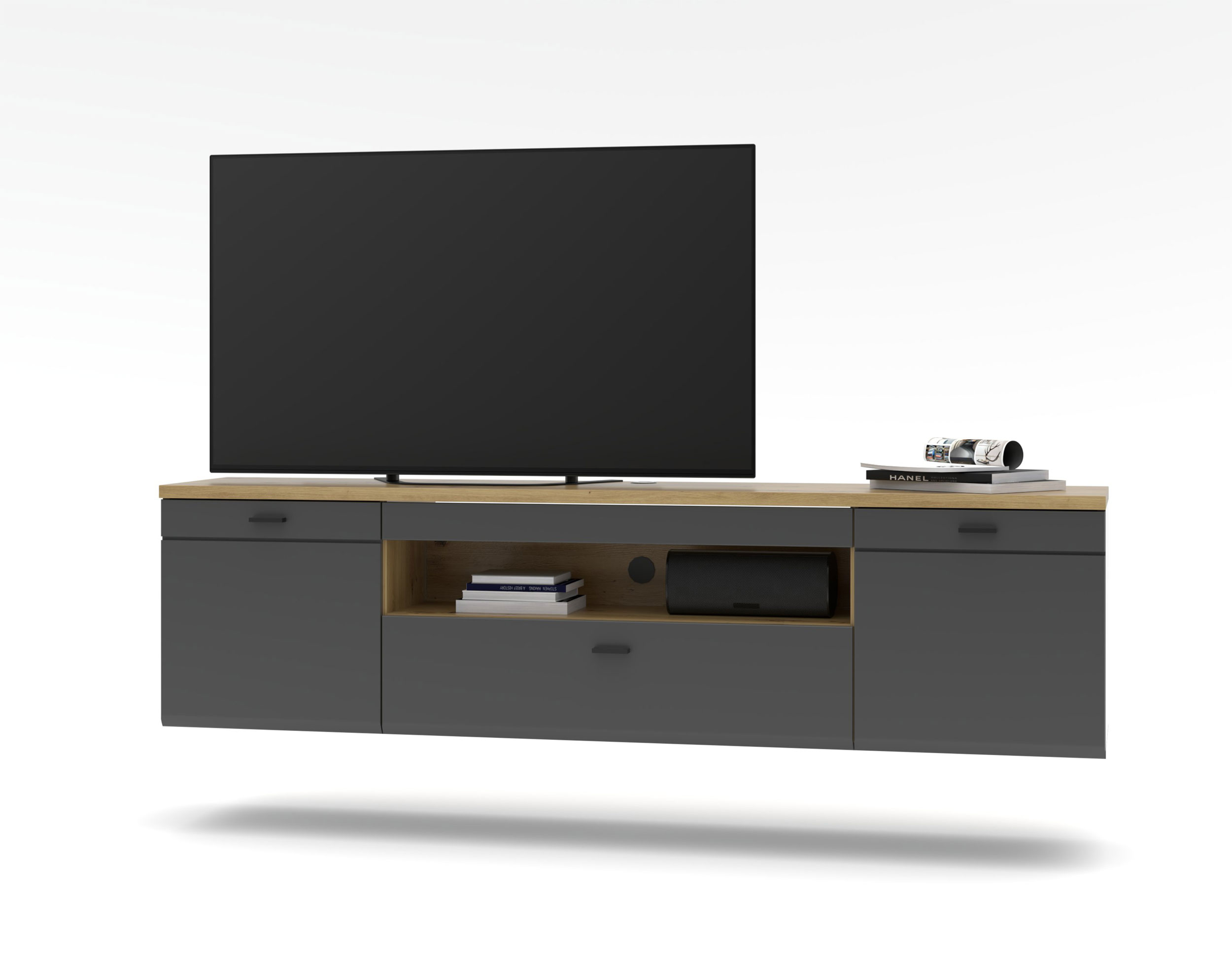 H&auml;nge-TV/Vitrinen-Kombination image number 2