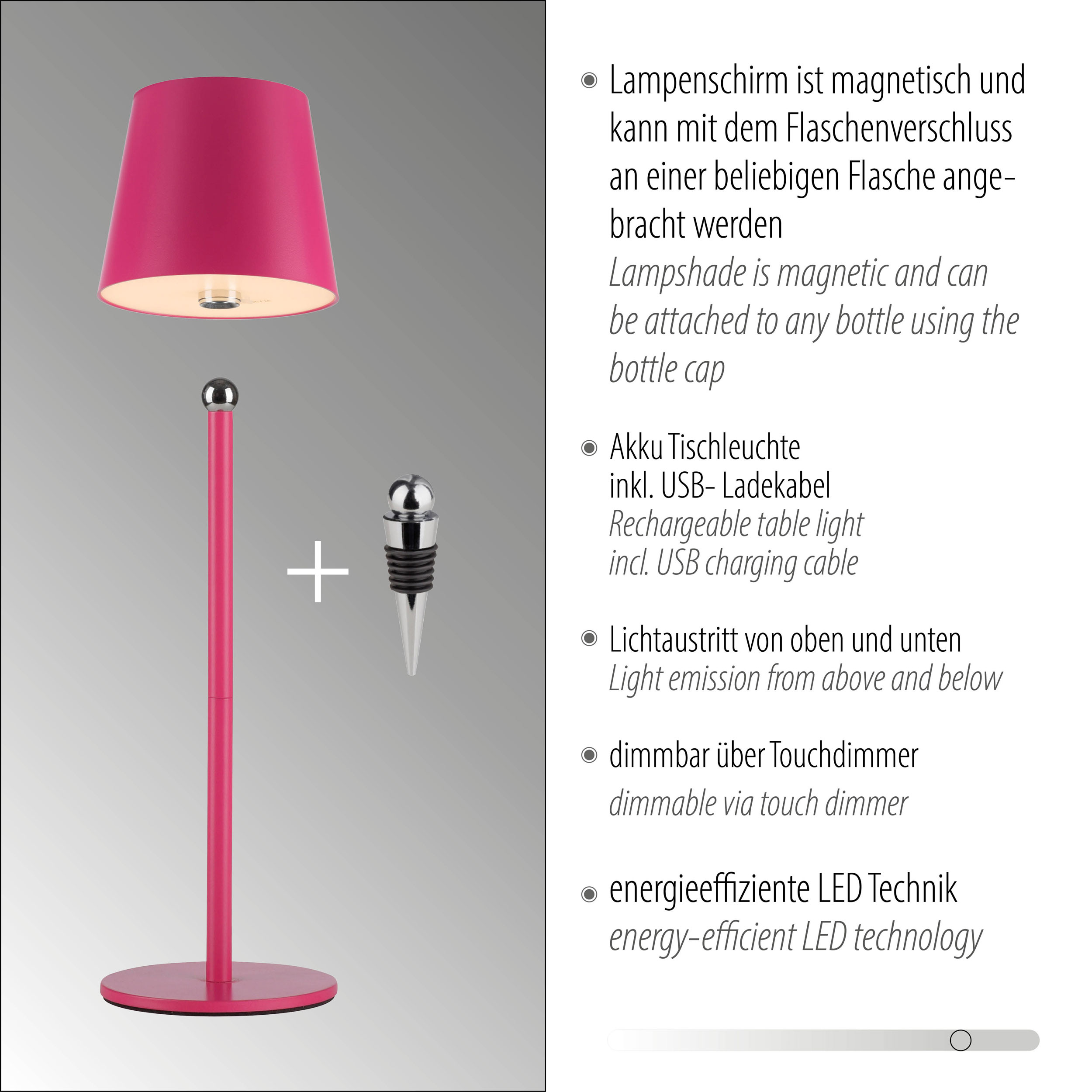 JUST LIGHT. LED-Tischleuchte 1flg image number 4