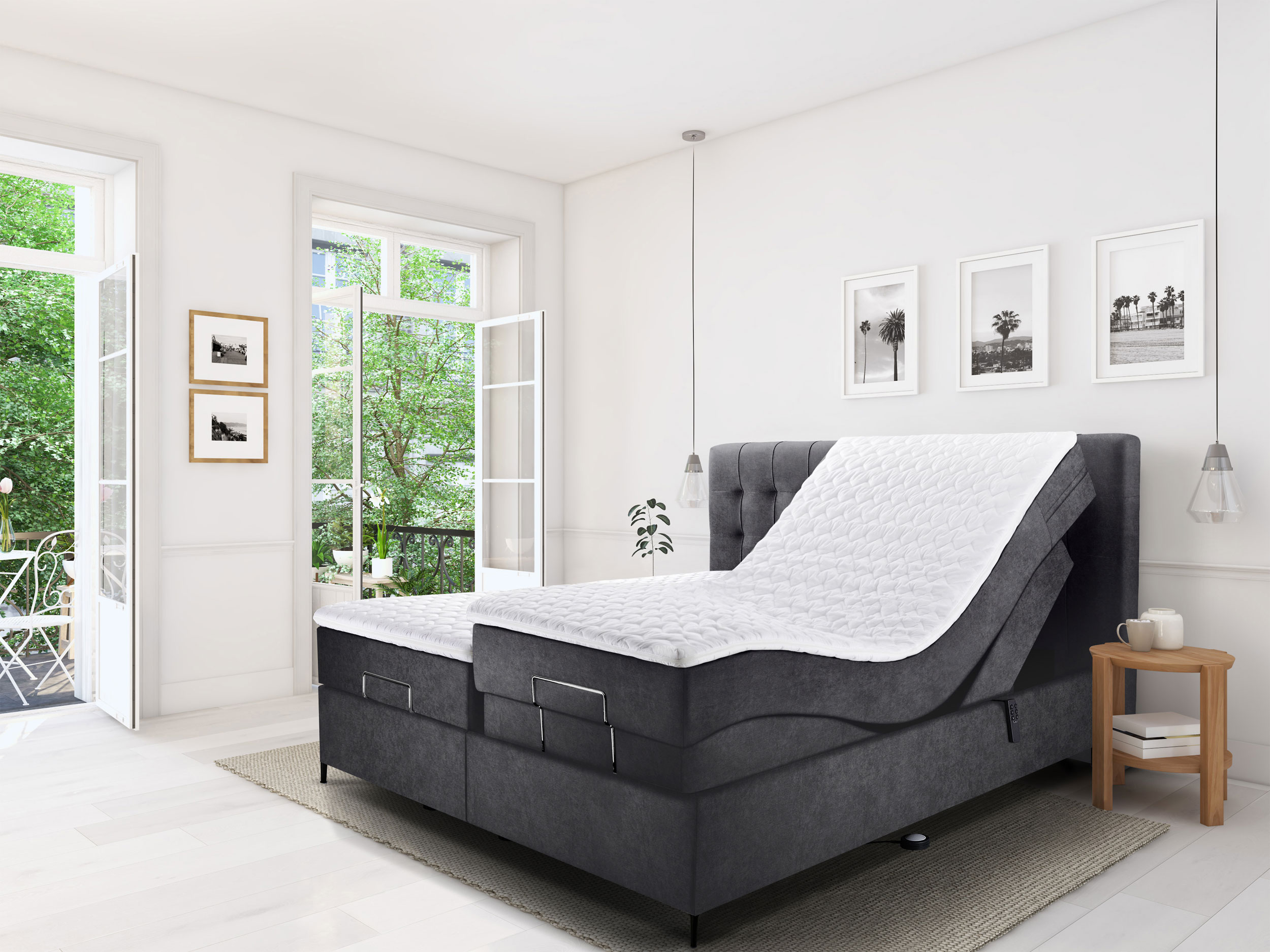 Boxspringbett m. Motor image number null