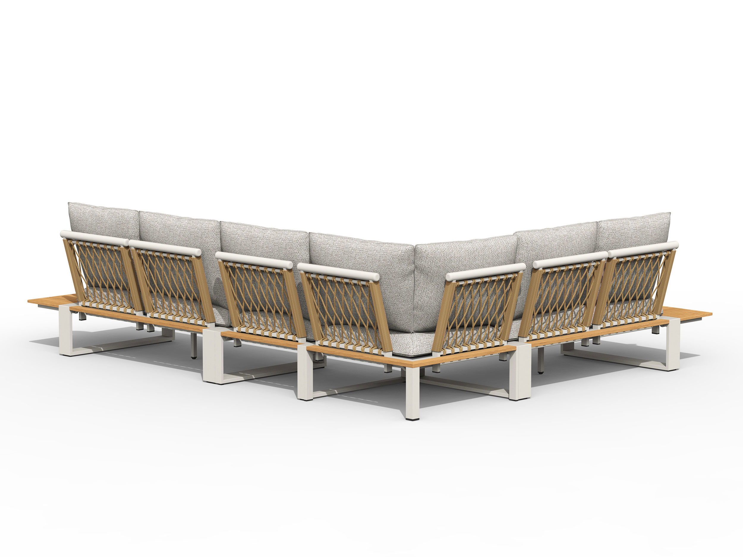 Gartenlounge Set Alu/Teak image number null