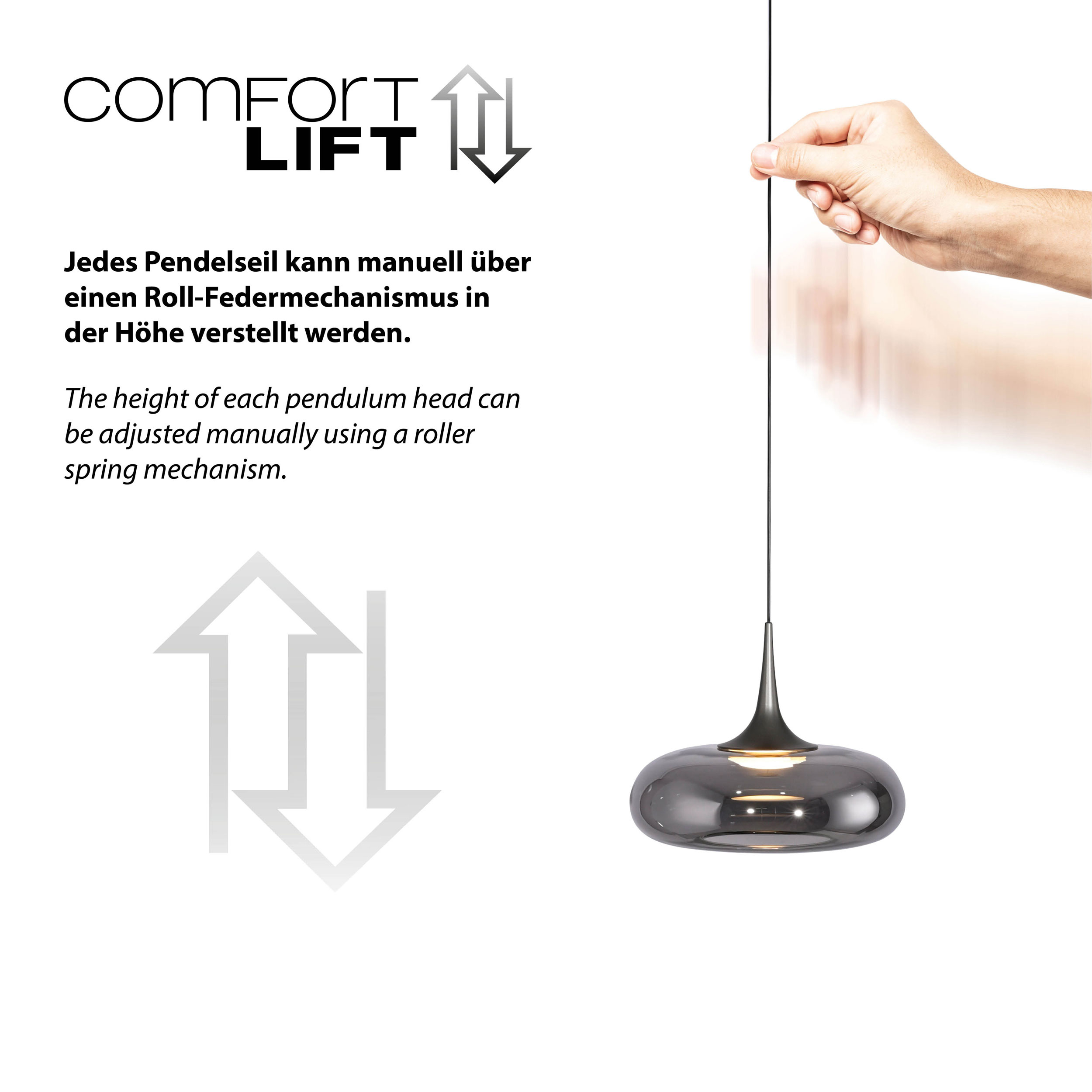 JUST LIGHT LED-Pendelleuchte 7flg image number 4