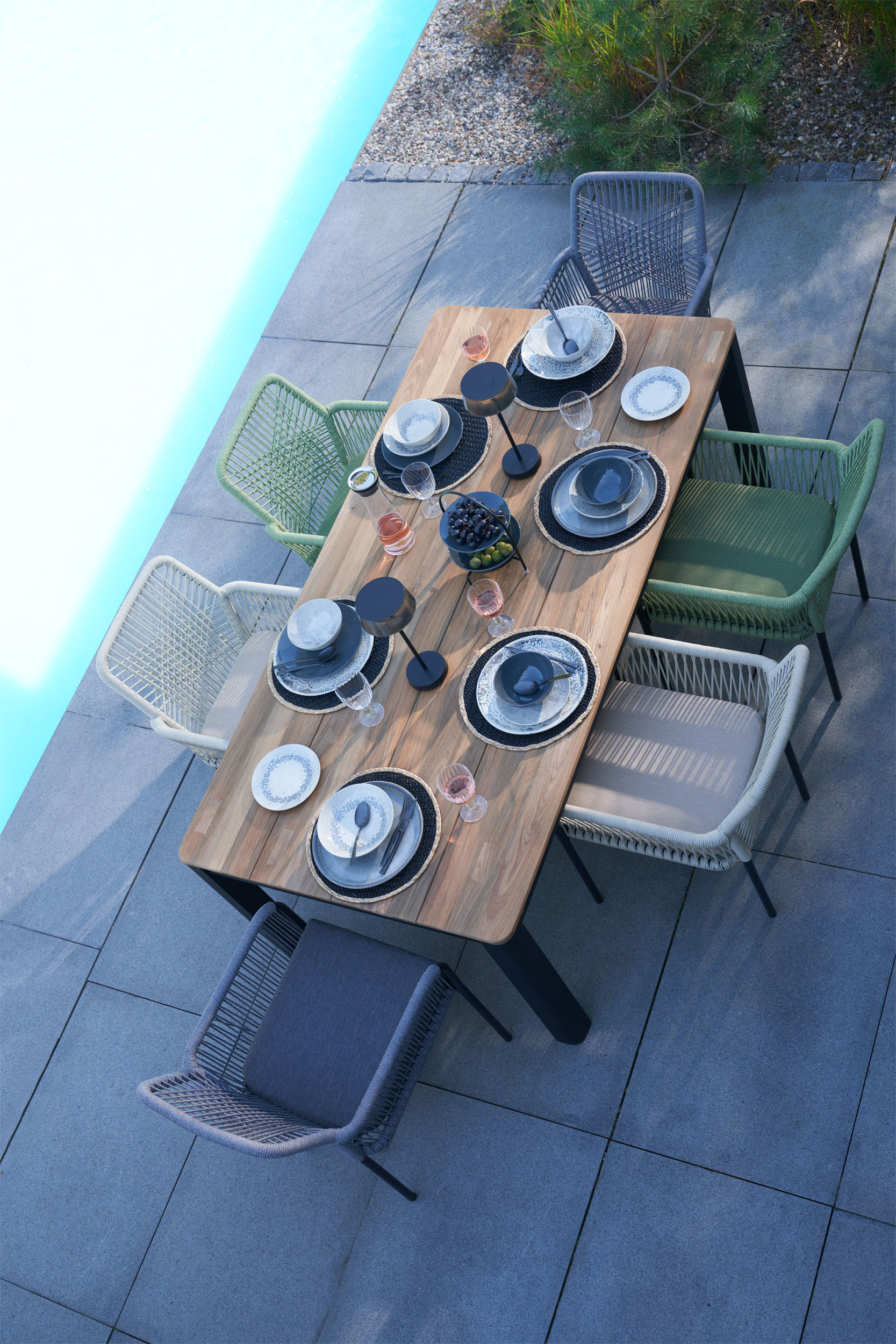 Gartentisch Teak/Metall image number null