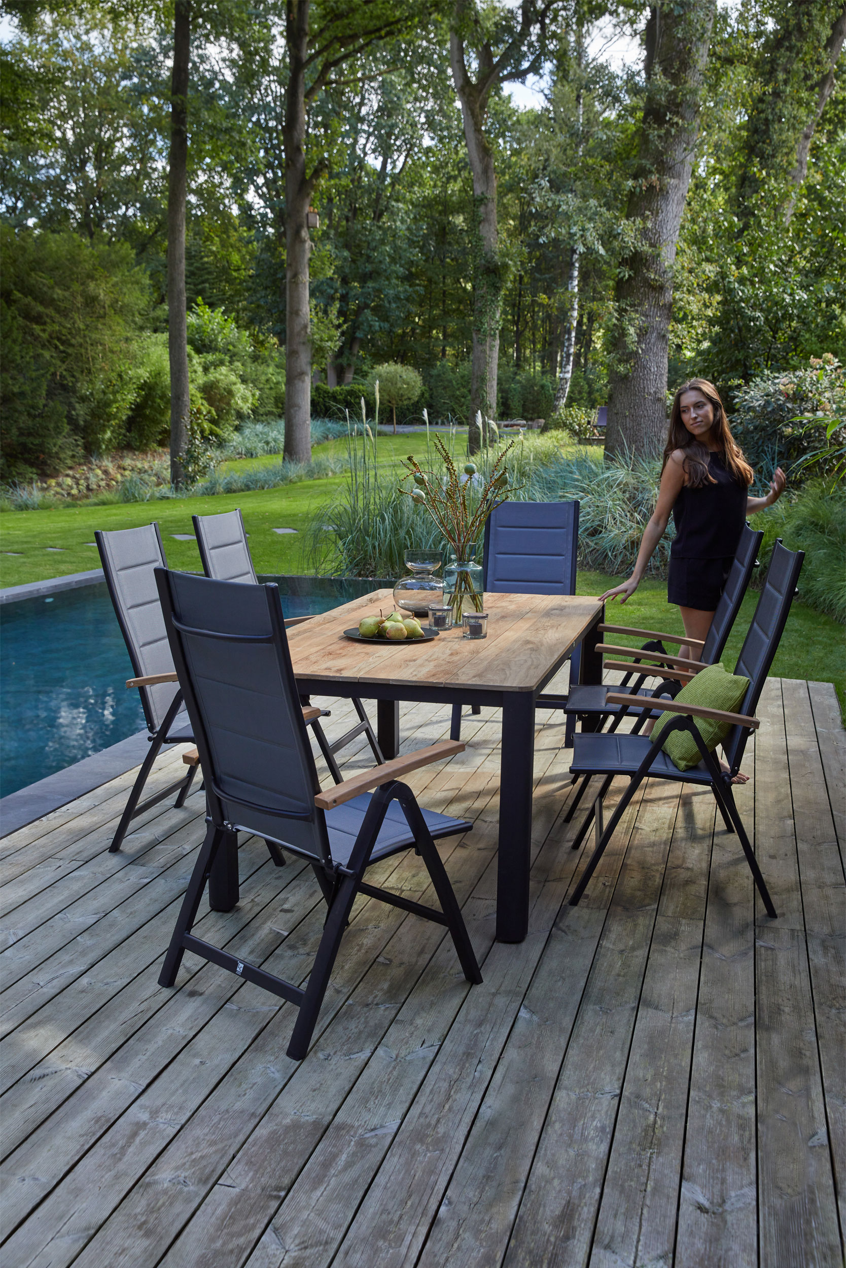 Gartentisch Teak/Metall image number null