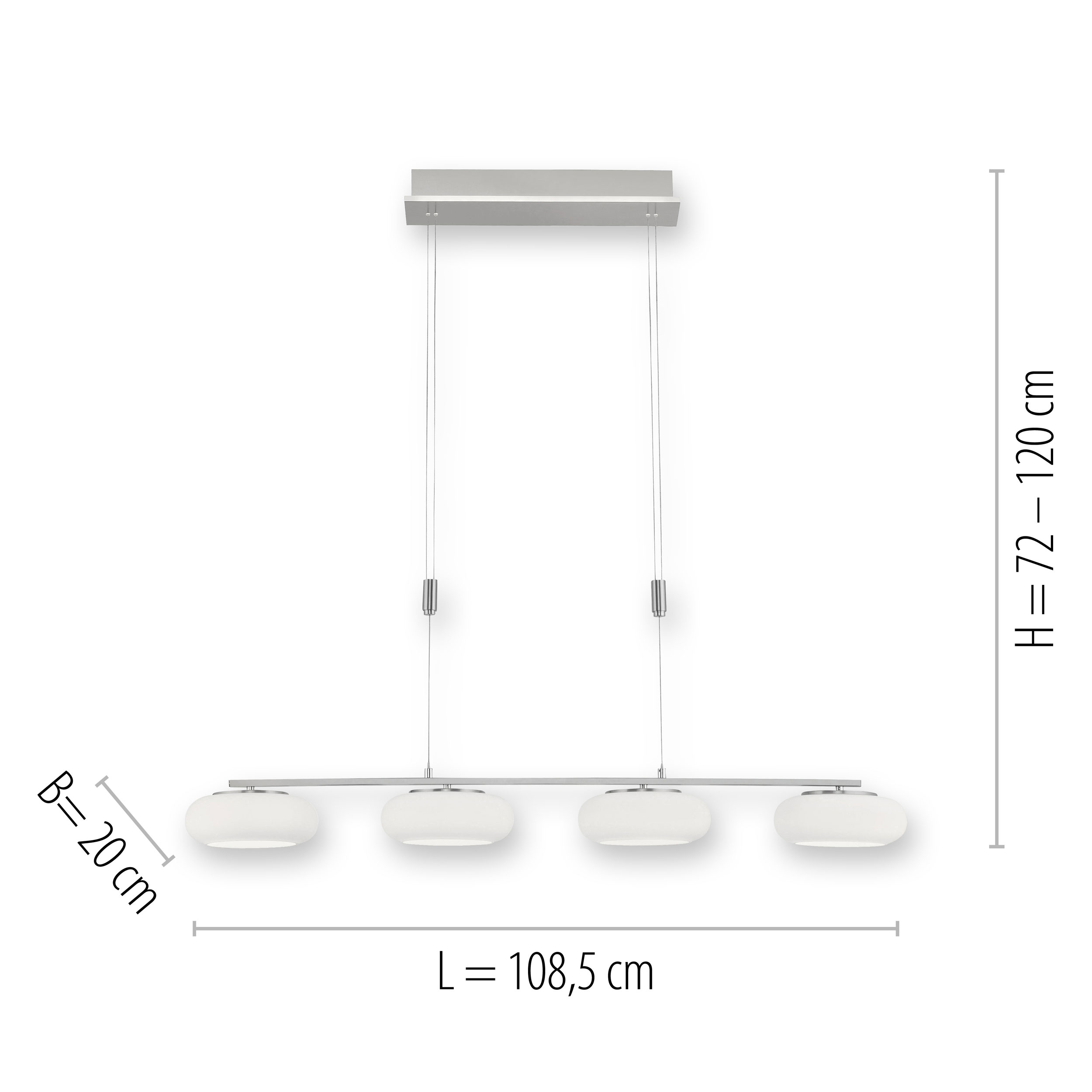 Paul Neuhaus LED-Pendelleuchte 5flg image number 3