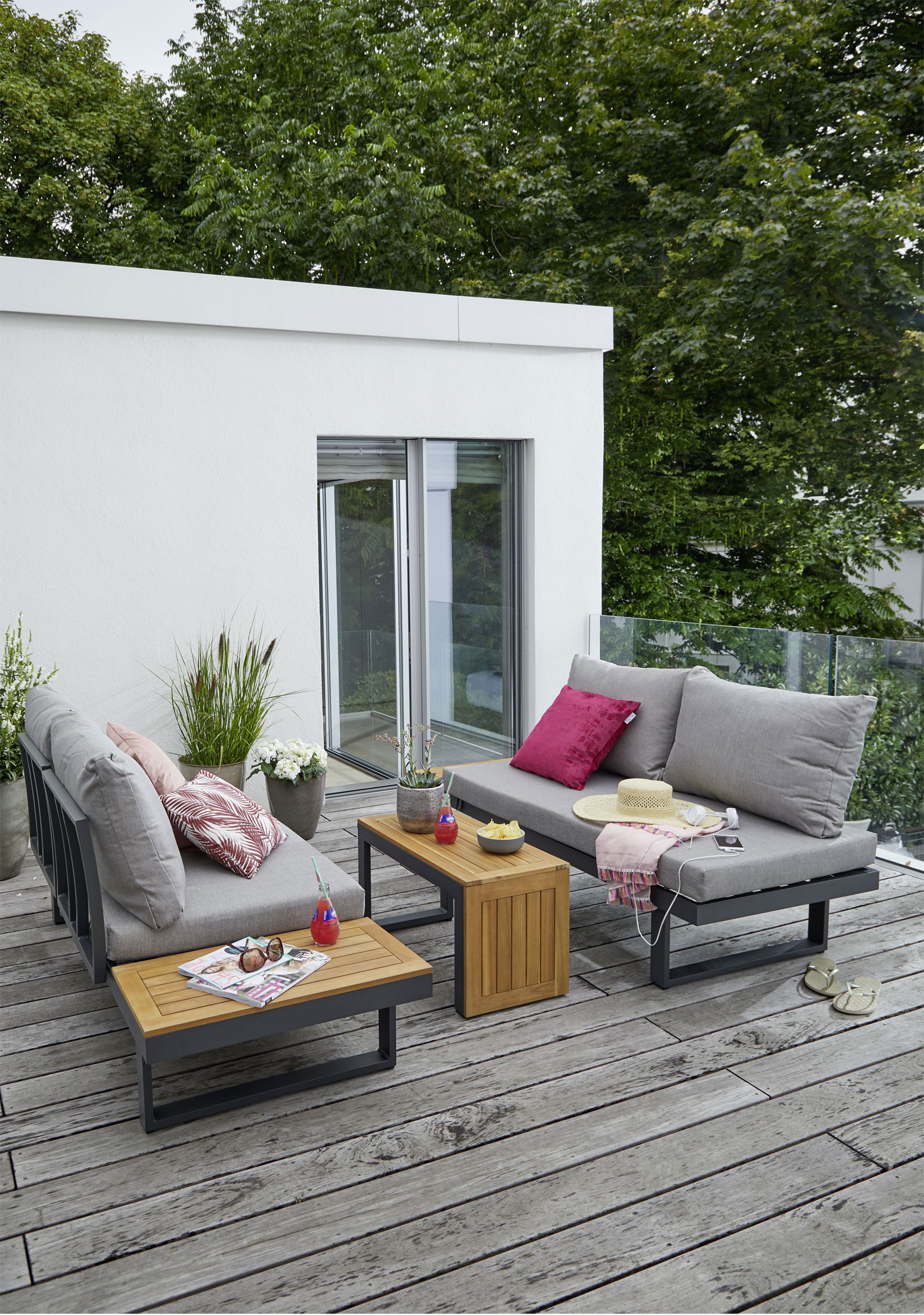 Gartenlounge Alu/Polywood image number null