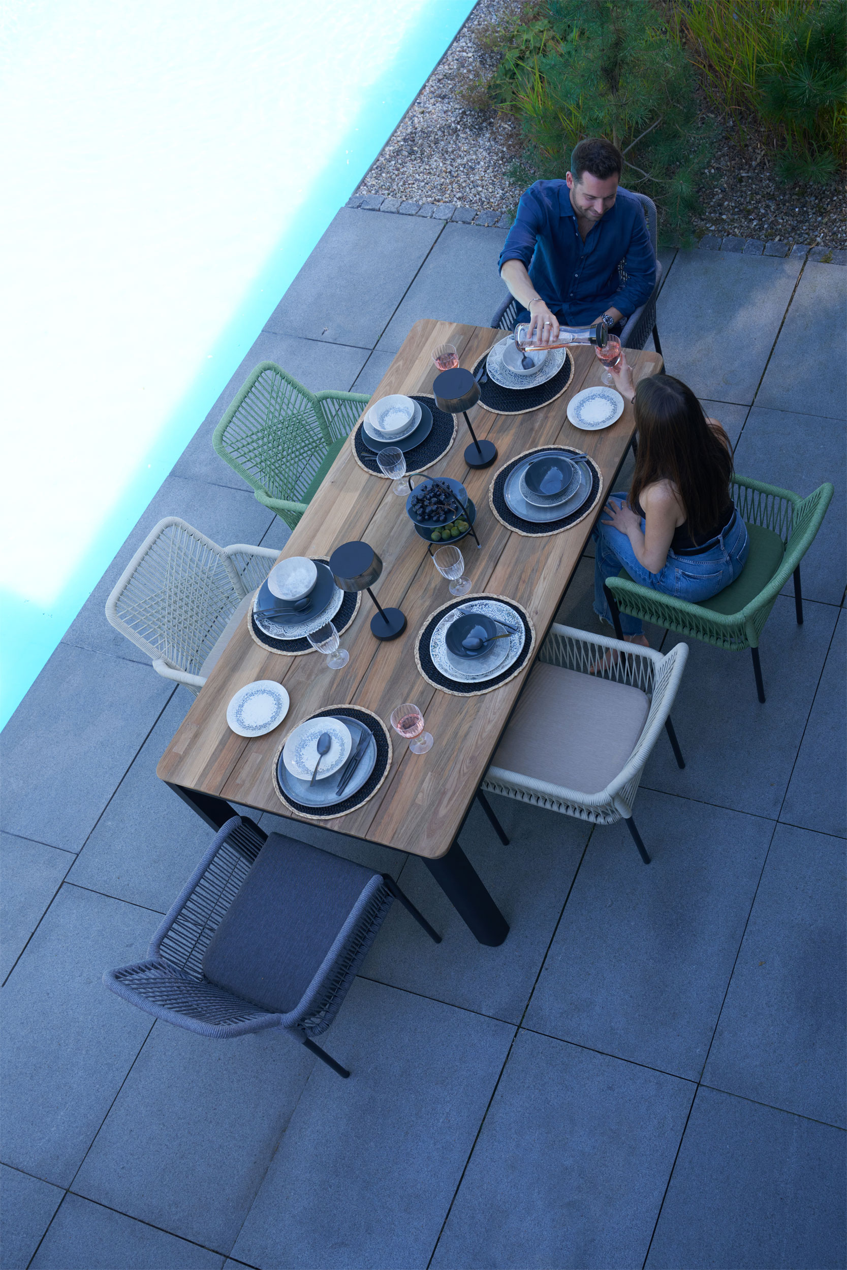 Gartentisch Teak/Metall image number null