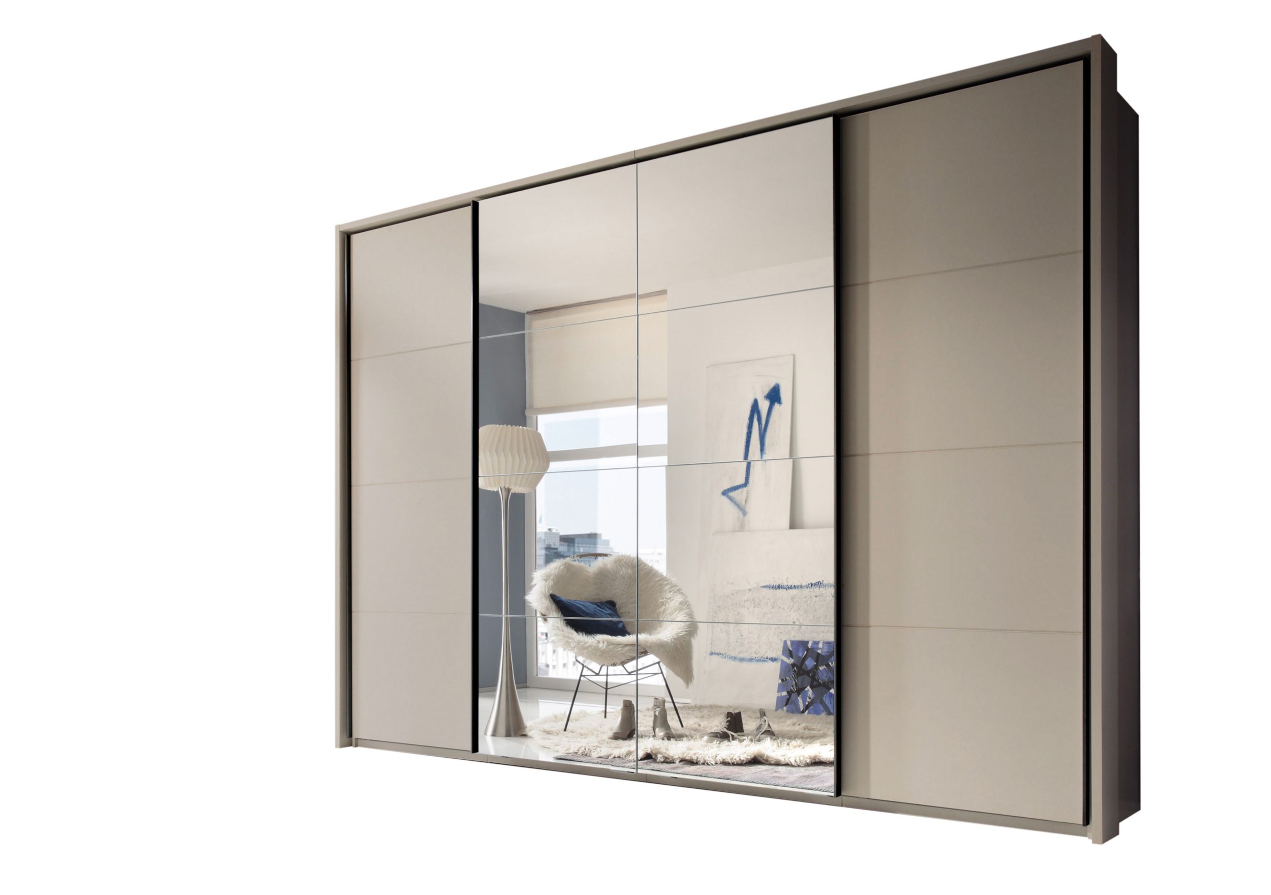 Schwebet&uuml;renschrank 4-trg. image number 1