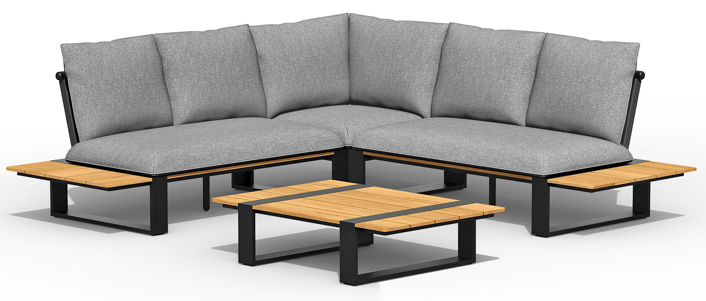 Gartenlounge Set Alu/Teak image number null