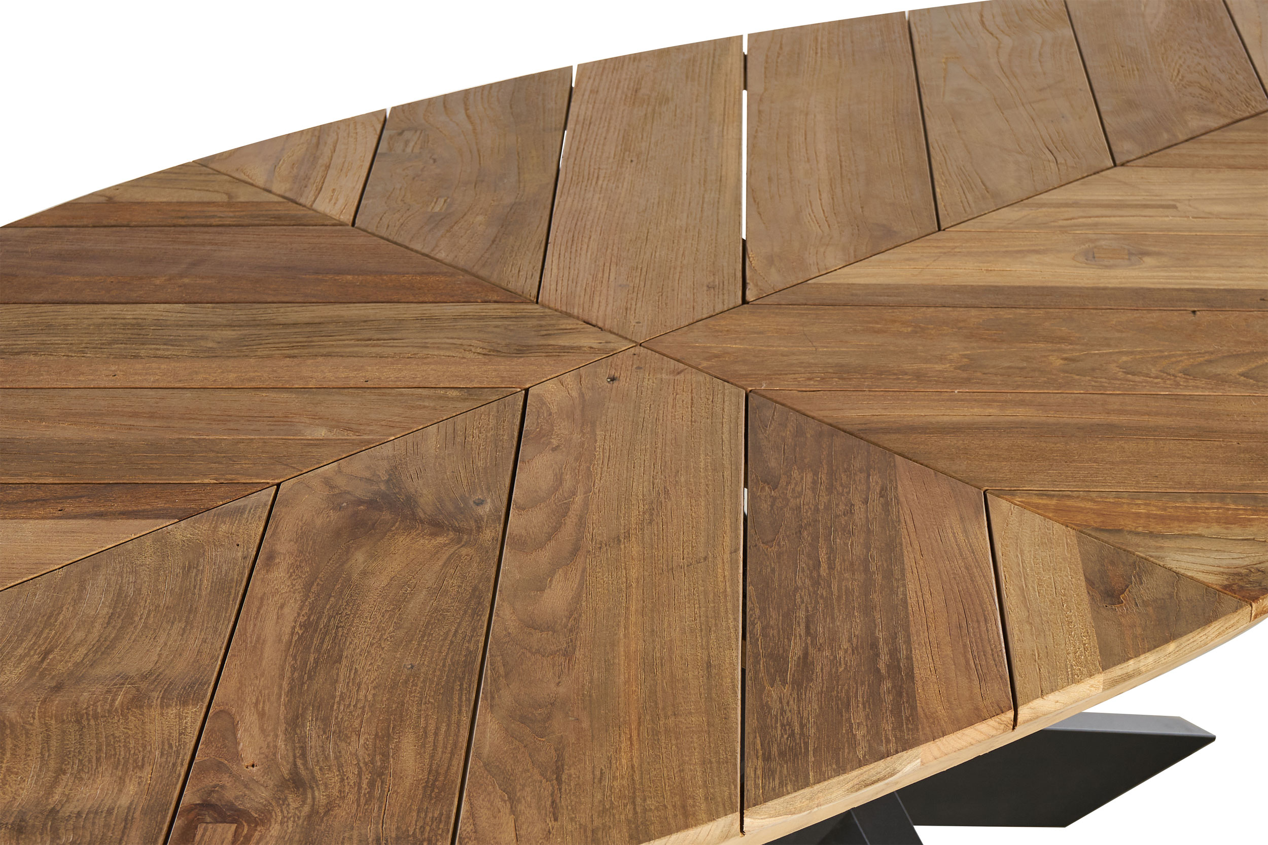 Gartentisch Teak Oval X-Fuß image number null