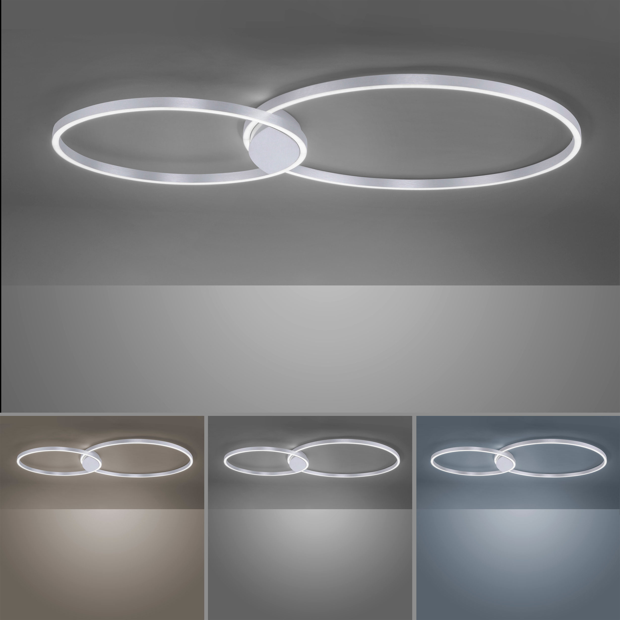 LED-Deckenleuchte 2flg image number null