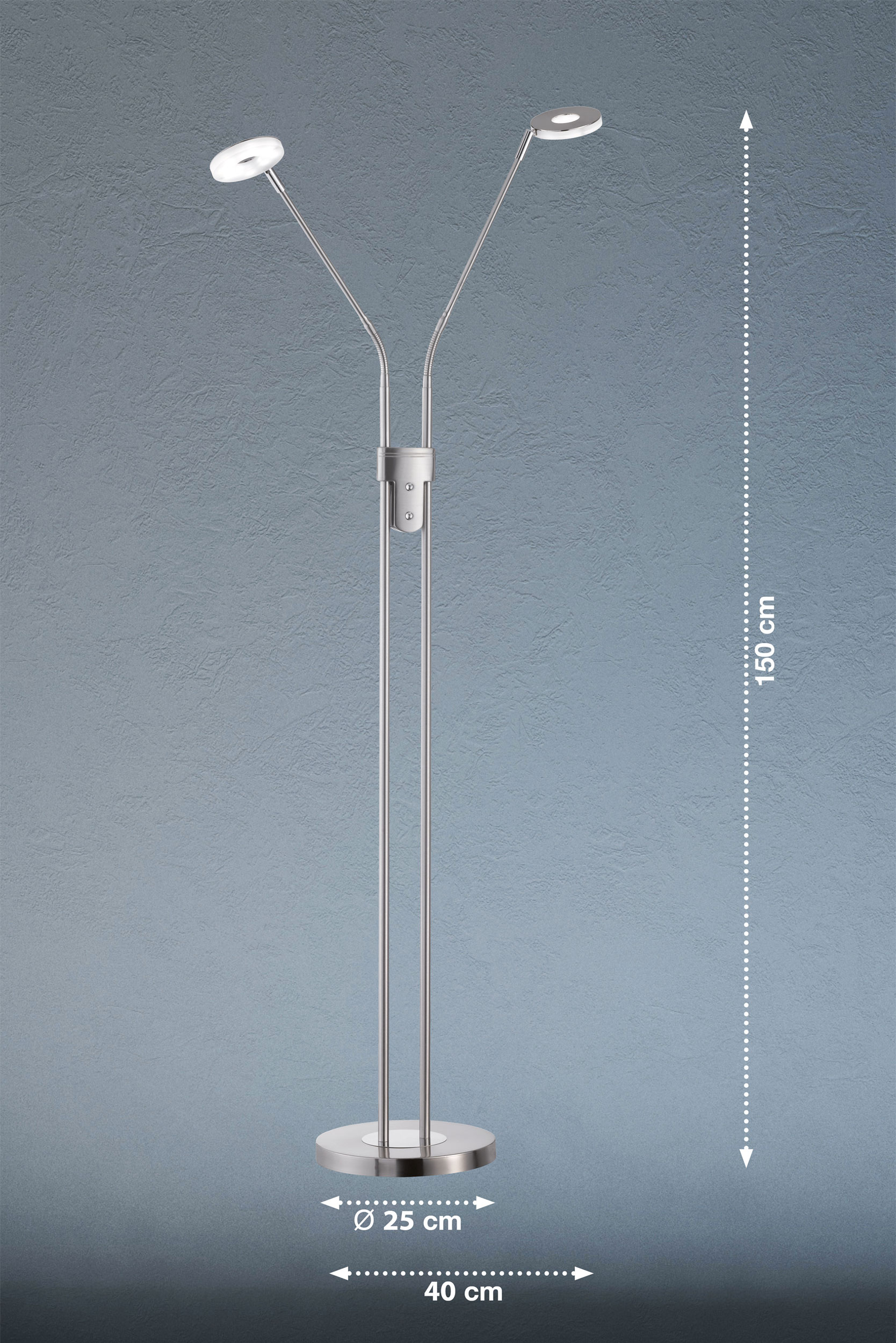 LED-Stehleuchte 2flg image number null