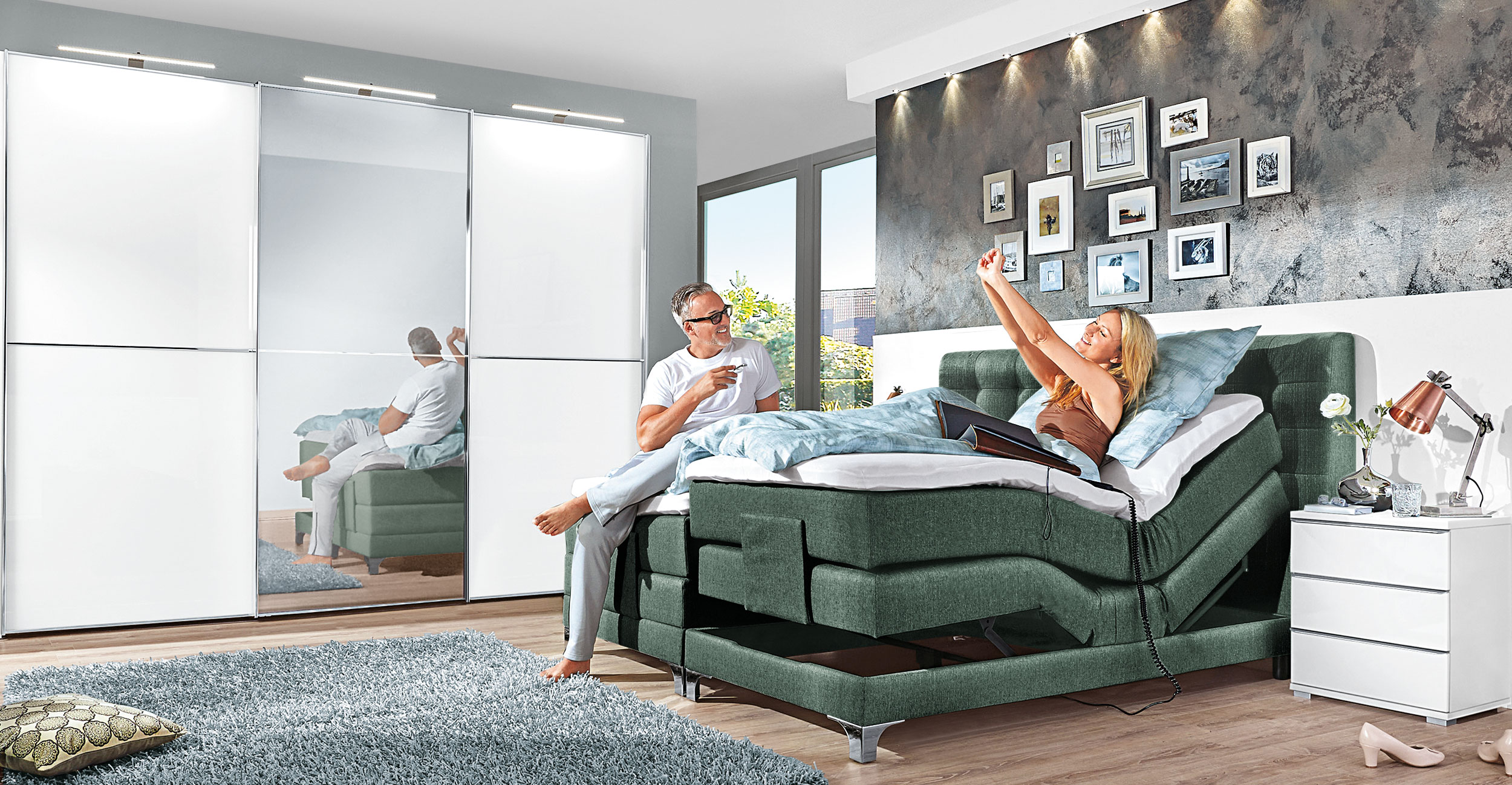 Boxspringbett m. Motor image number 3