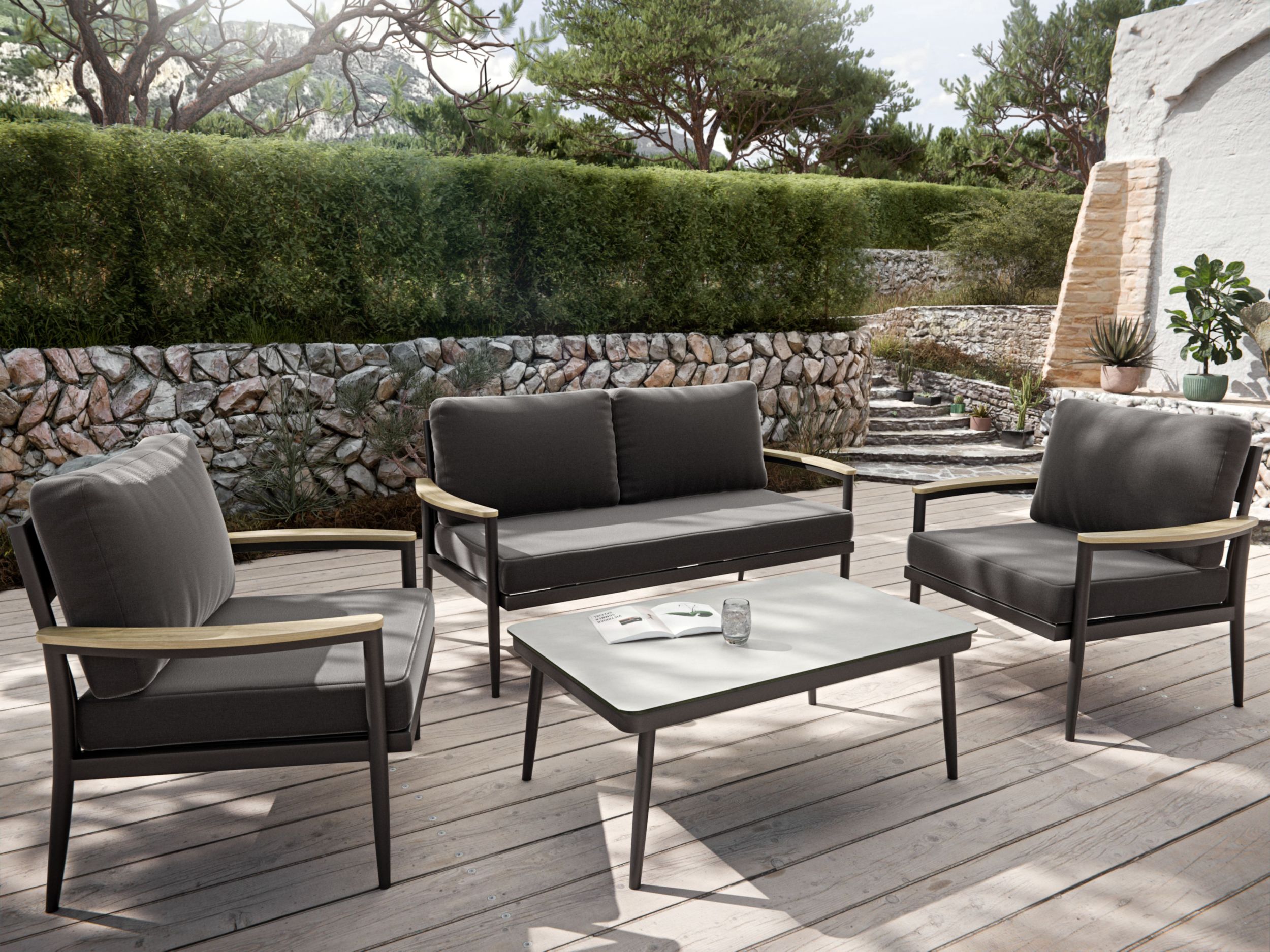 OUTDOOR Gartenlounge-Set 4 tlg. image number 3