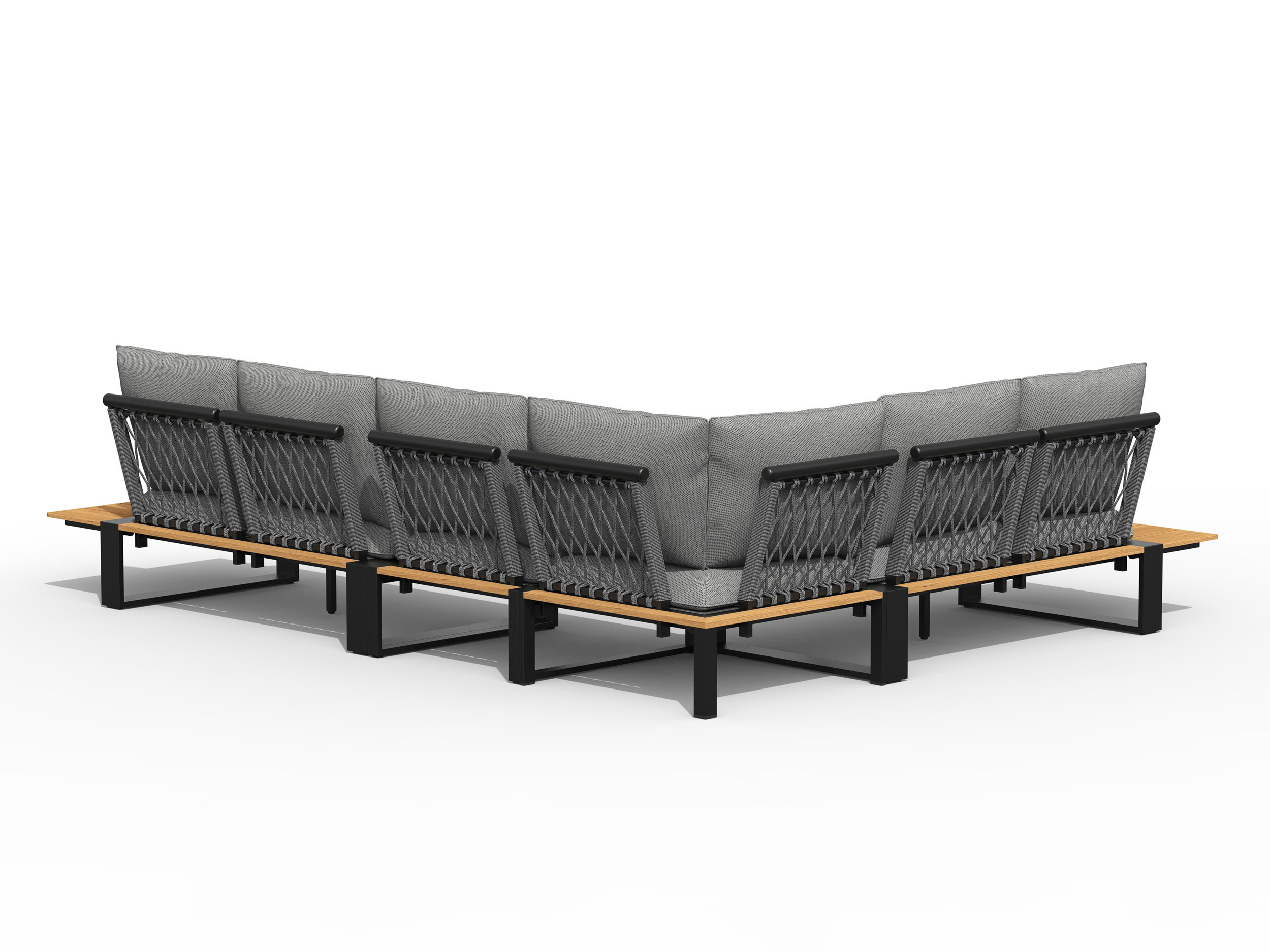 Gartenlounge Set Alu/Teak image number null