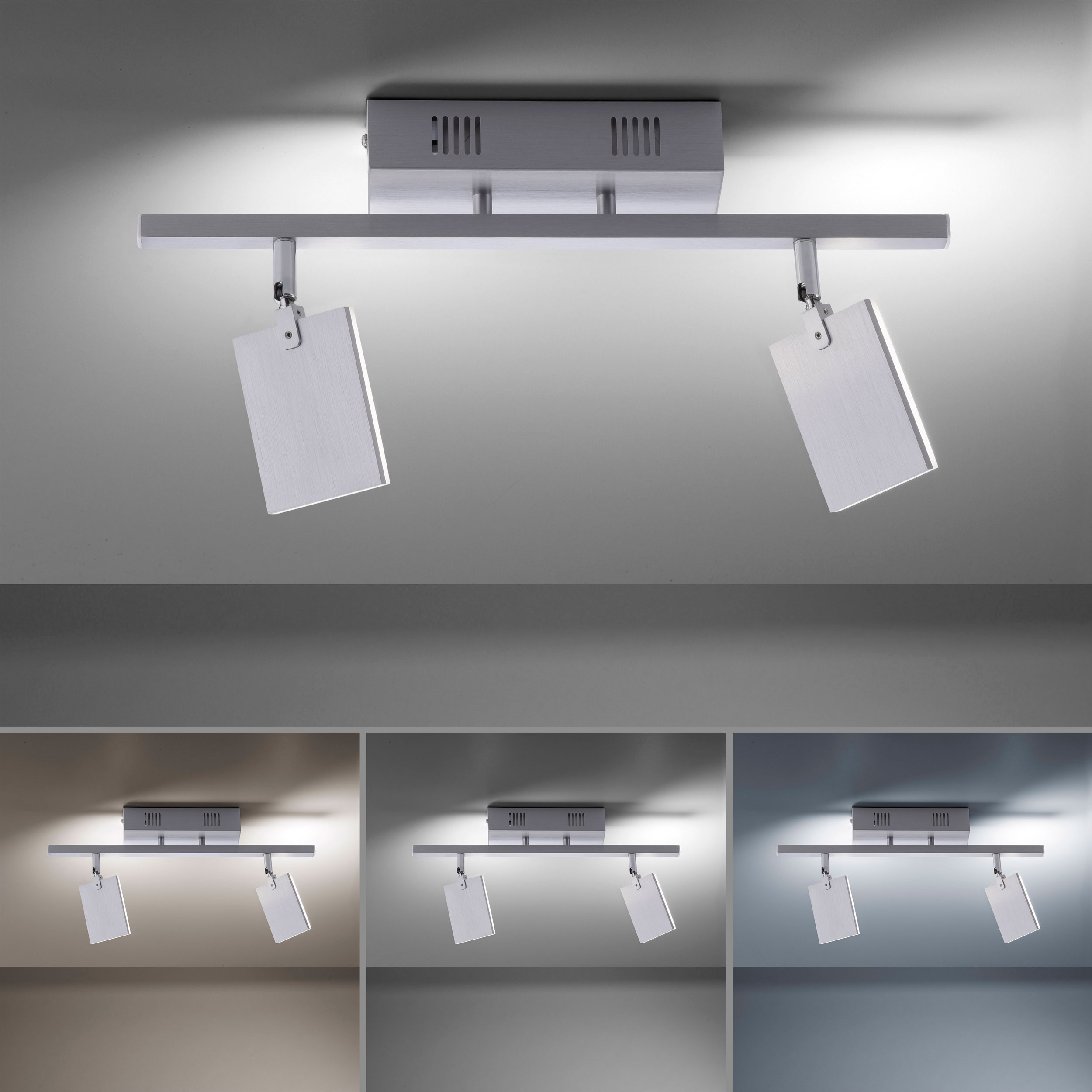 LED-Deckenleuchte 2flg image number null