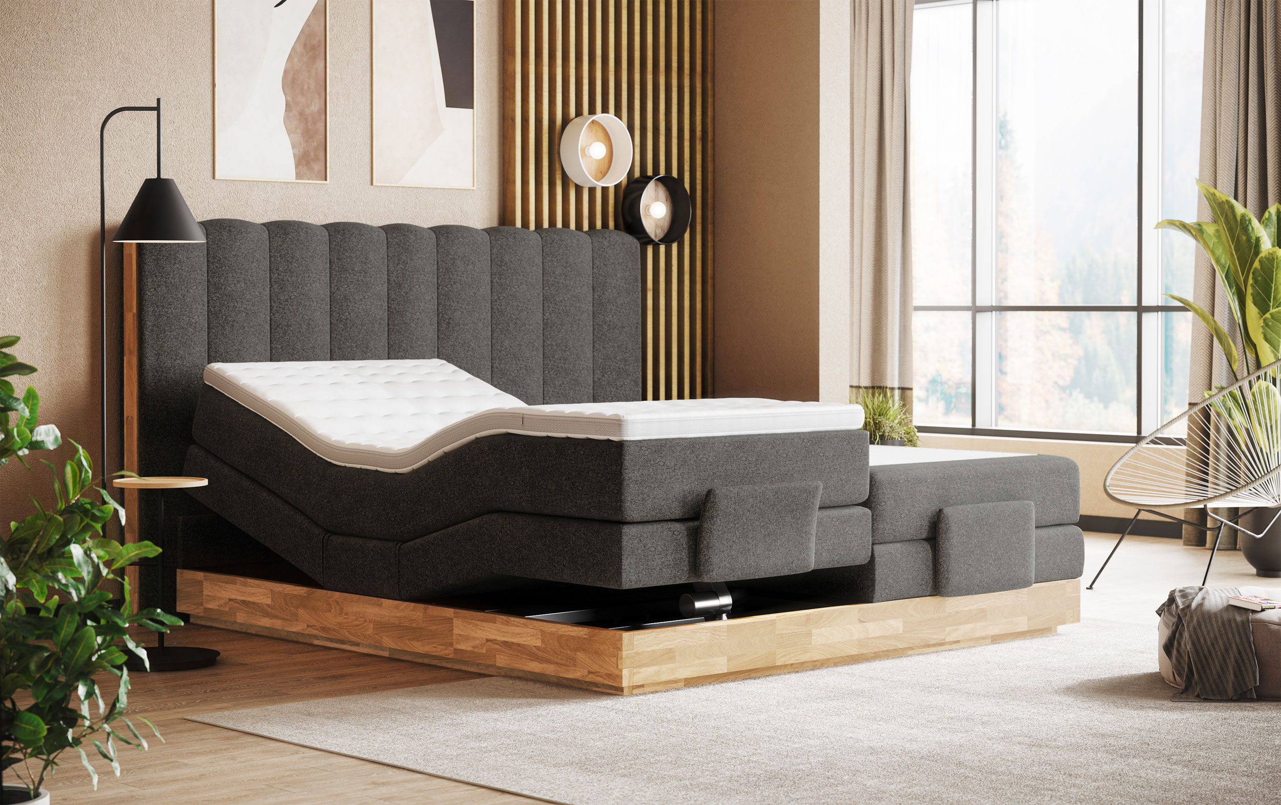 Boxspringbett m. Motor image number null