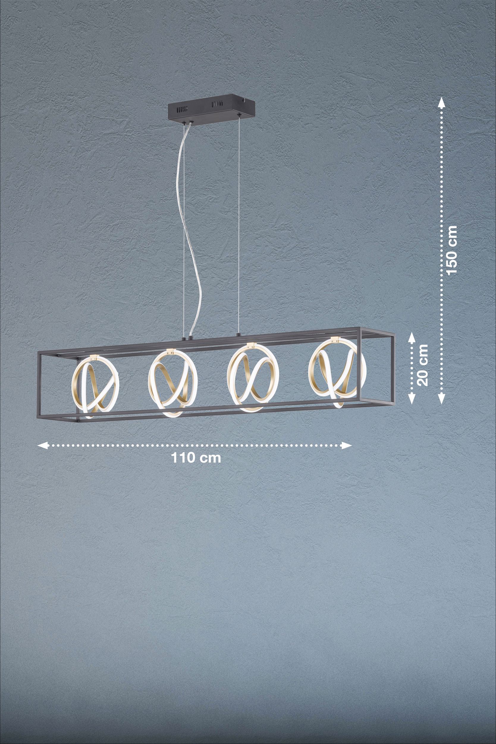 Fischer & Honsel LED-Pendelleuchte 4flg image number 2