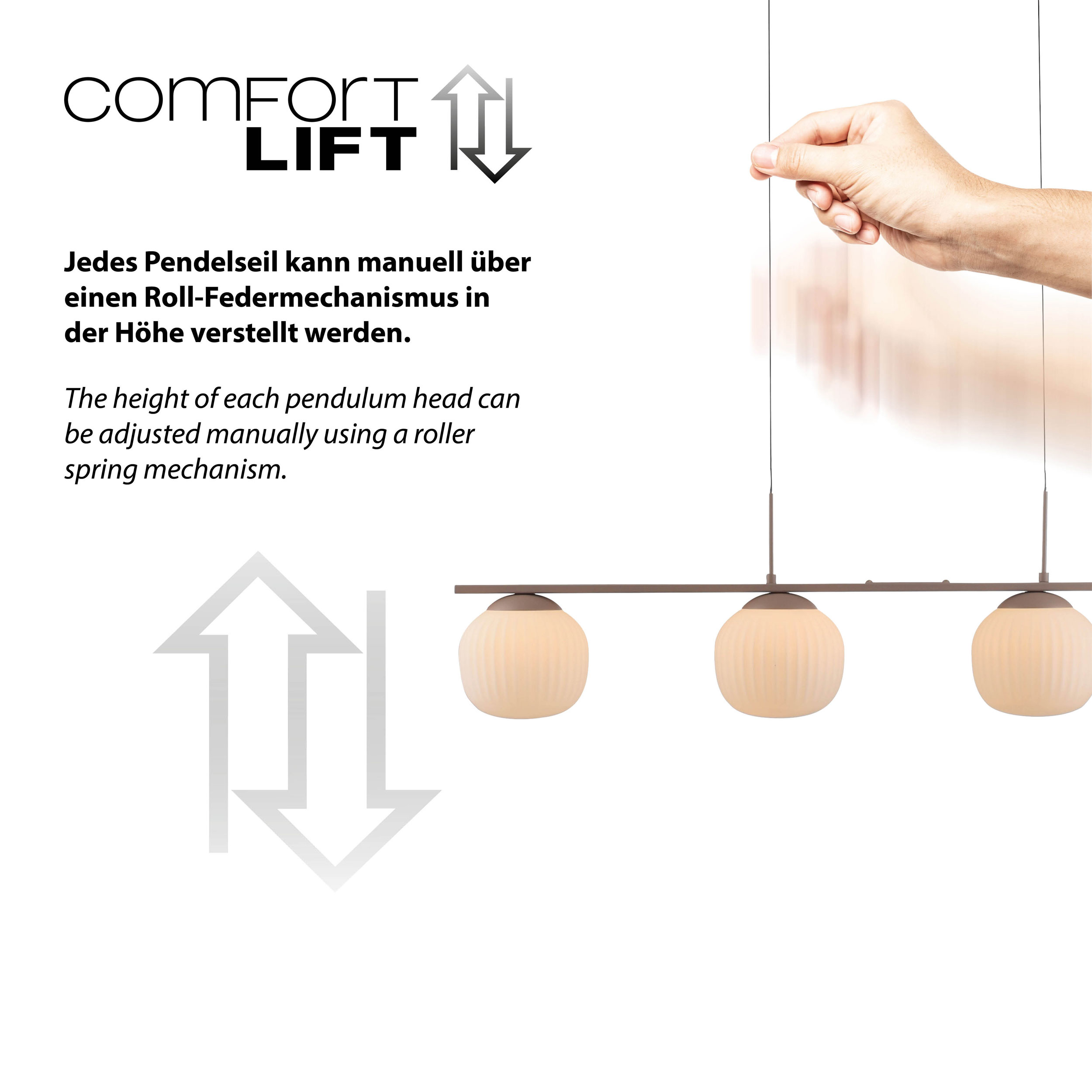 SCHÖNER WOHNEN LED-Pendelleuchte 4flg image number 4