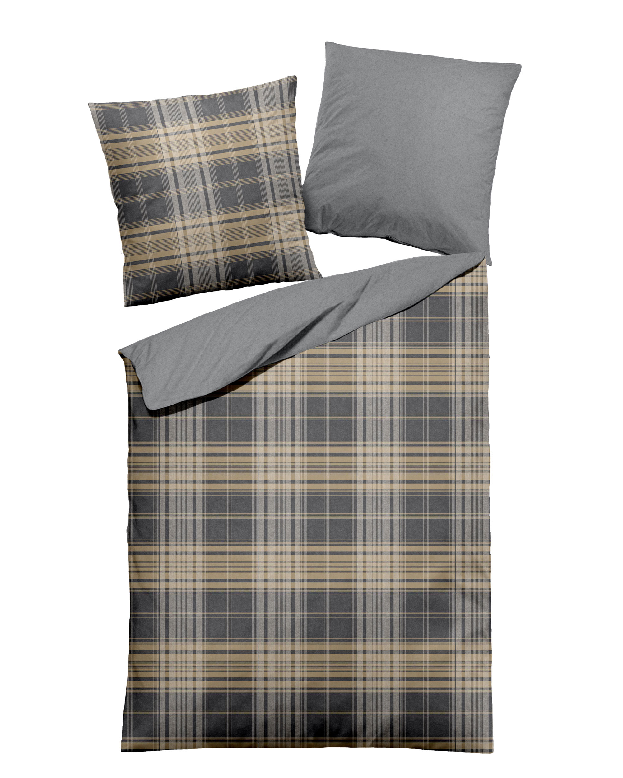 Dormisette Melange-Flanell-Bettwäsche image number 1