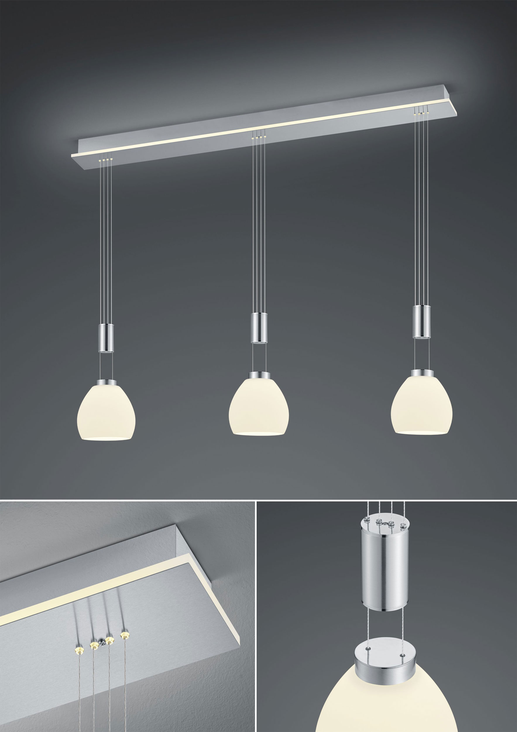 LED-Pendelleuchte 3flg image number null
