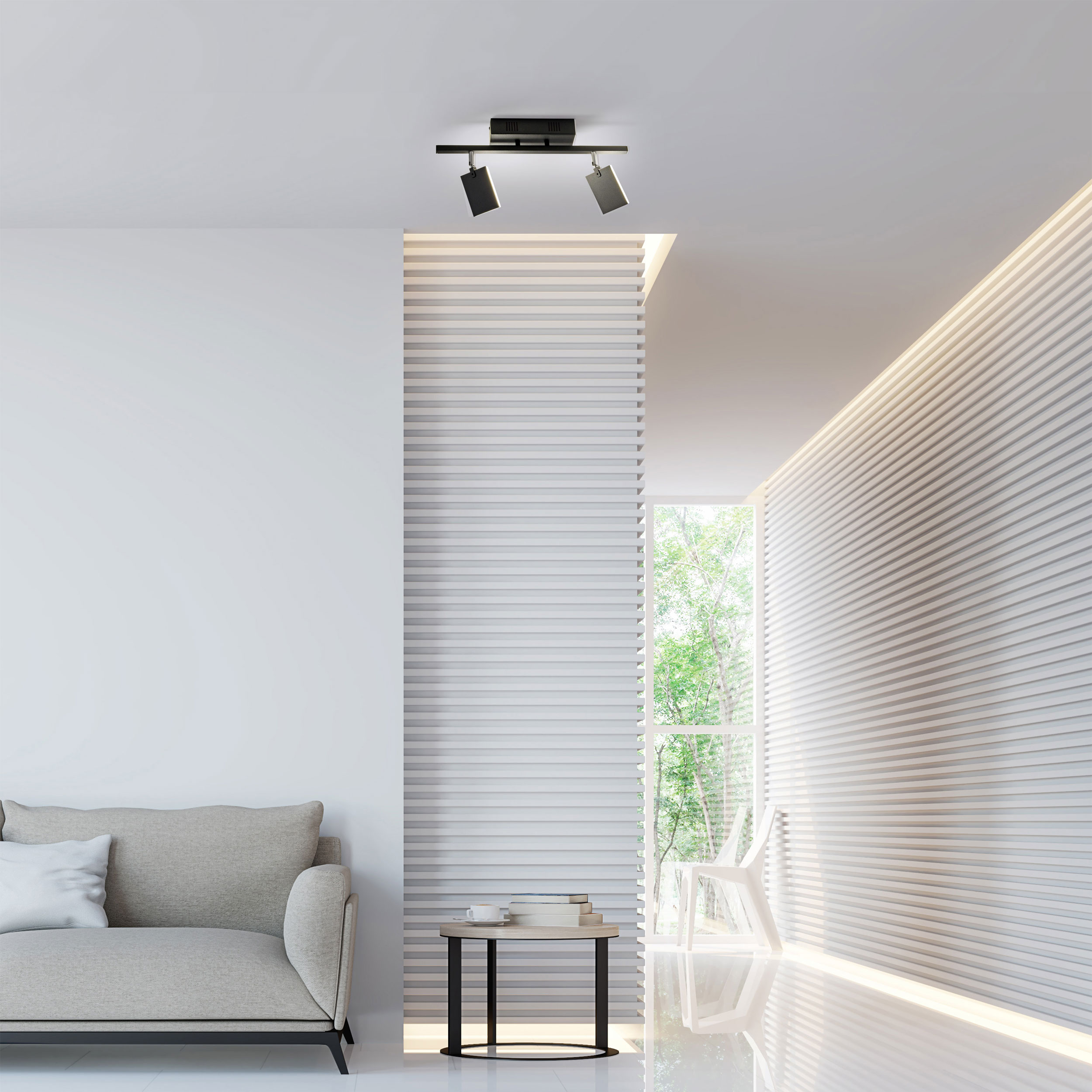 LED-Deckenleuchte 2flg image number null