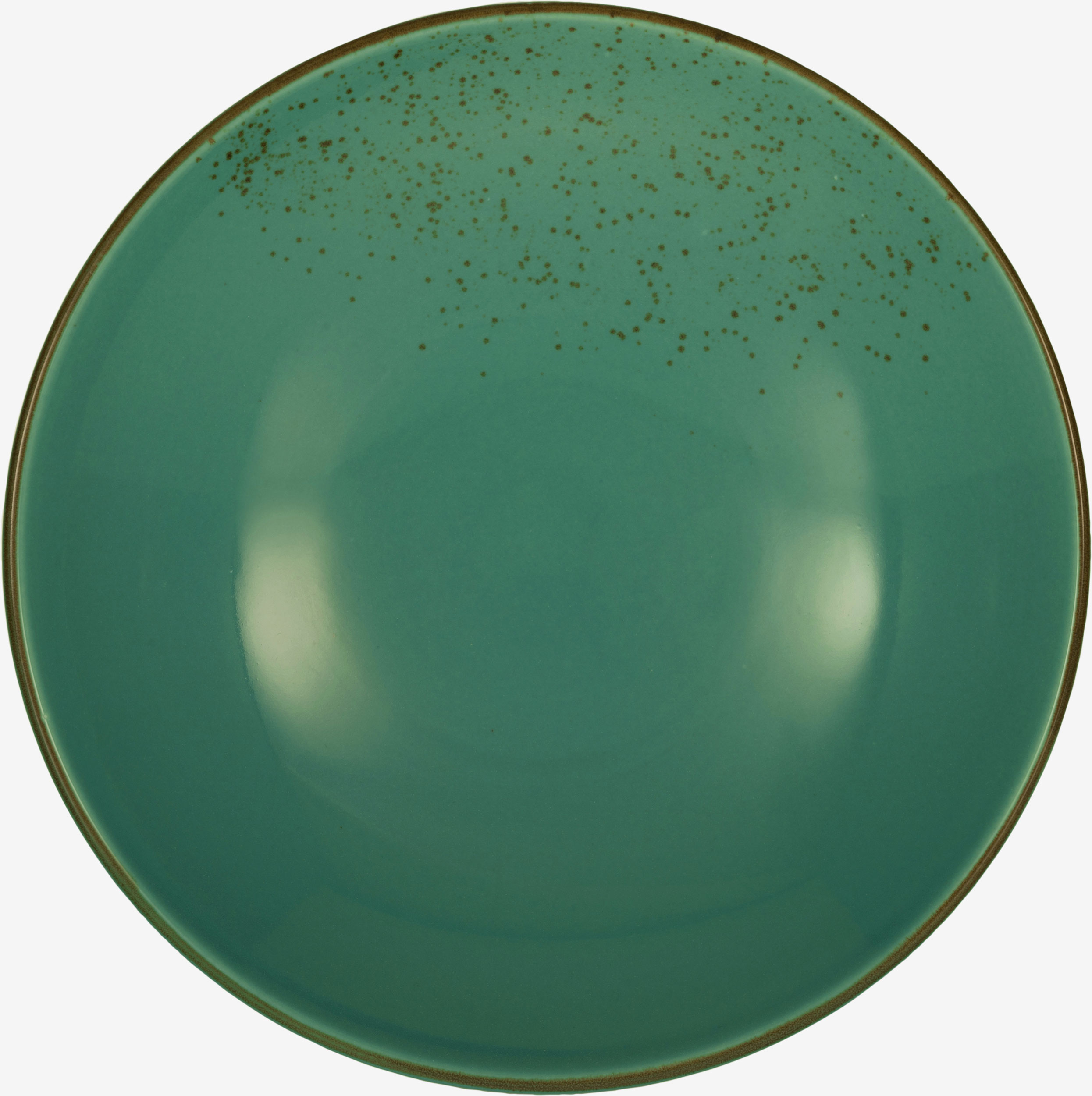 CreaTable Suppenteller 22cm Grün Steinzeug