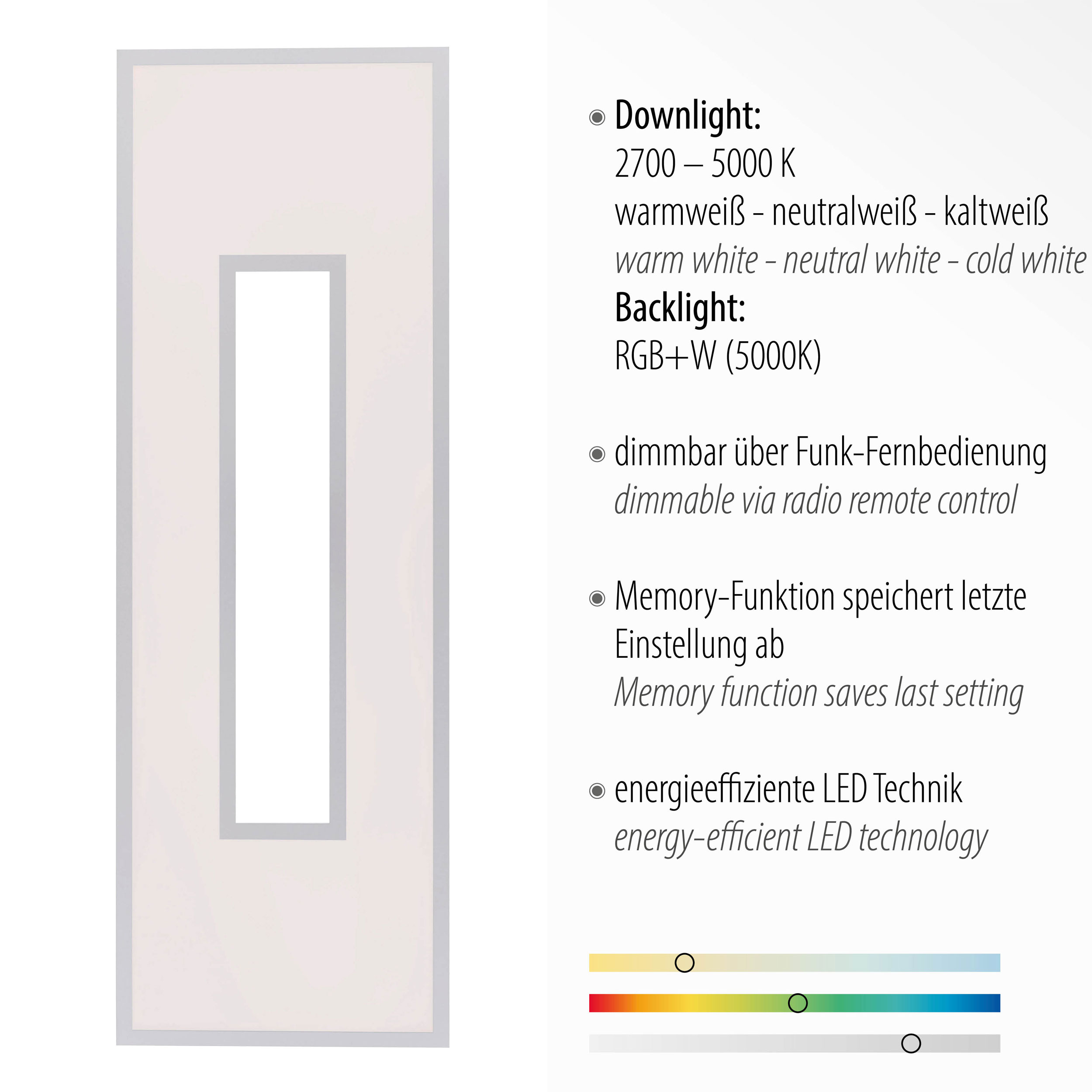 LED-Deckenleuchte 2flg image number null