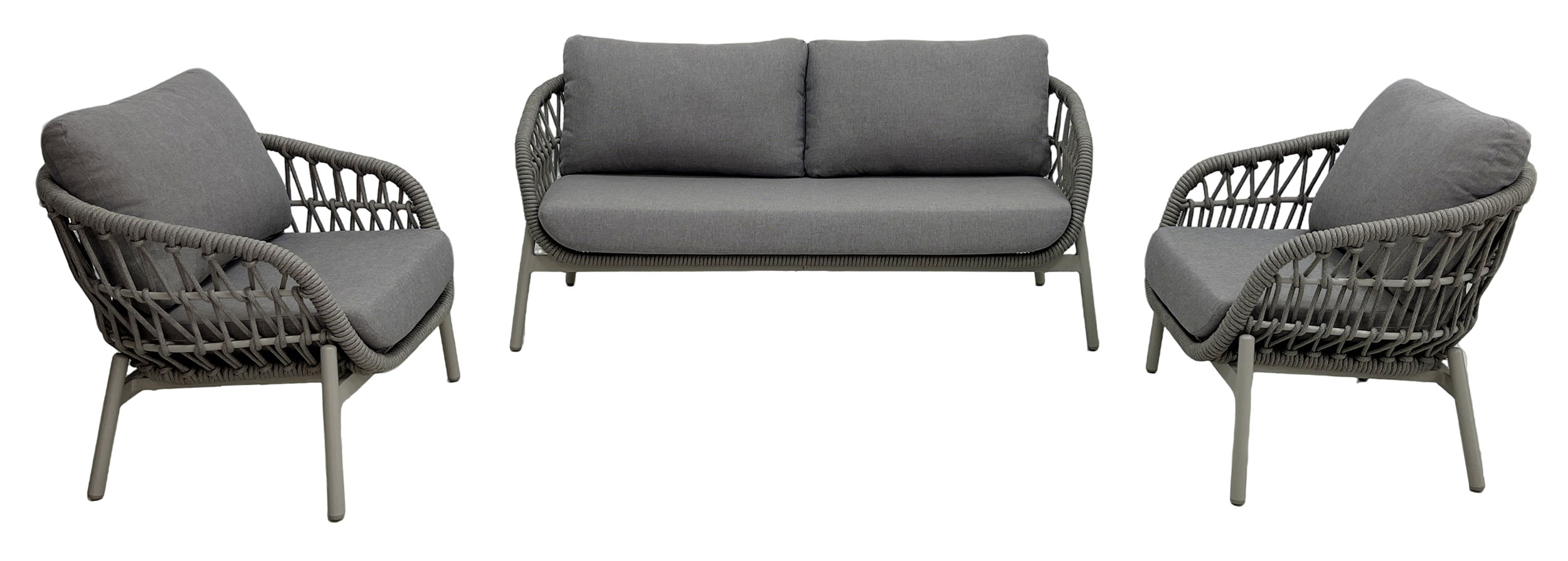 OUTDOOR Rope Garten Lounge Set 3 tlg. image number 1