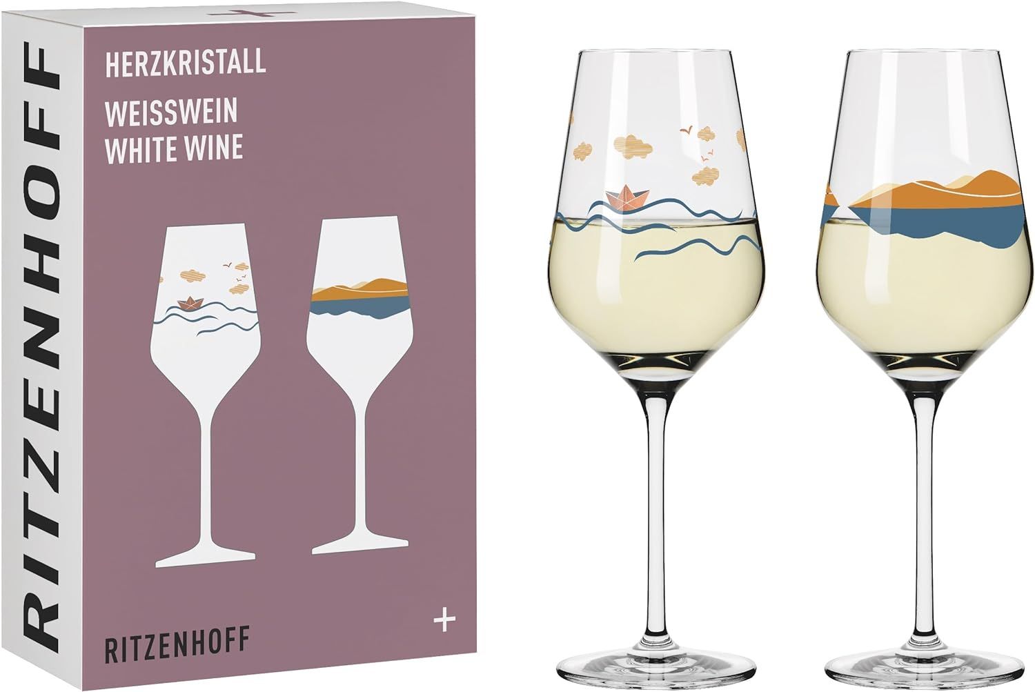 Ritzenhoff Cristal 2er Wei&szlig;weinglas 380ml image number 1