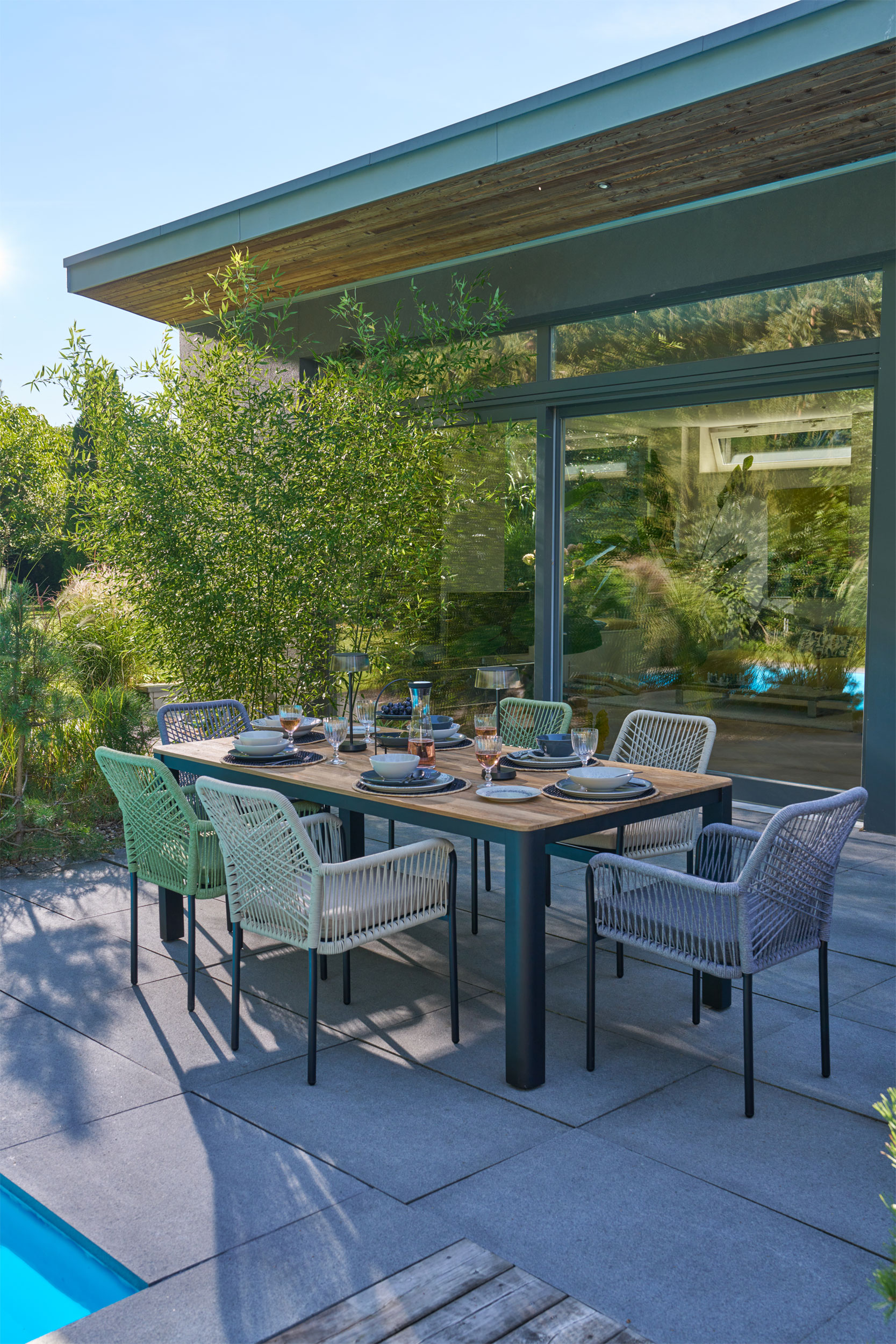 Gartentisch Teak/Metall image number null
